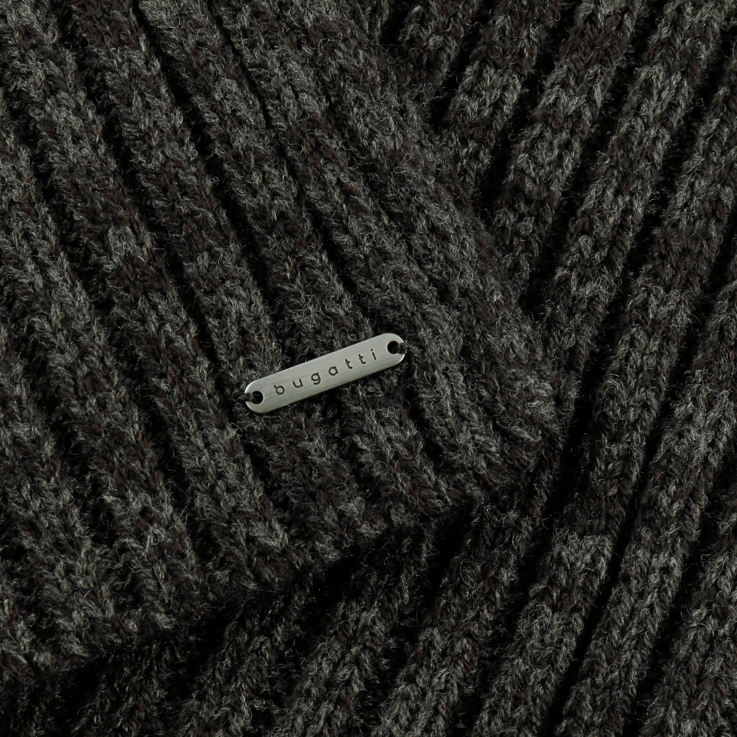 Écharpe En Maille Tricot Gris Anthracite À Losanges | Accessoires | PLT FR