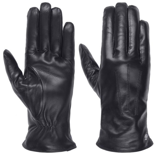 Gants Roeckl Royal Taille S - Cuir Noir, élégants, Signes D'usure