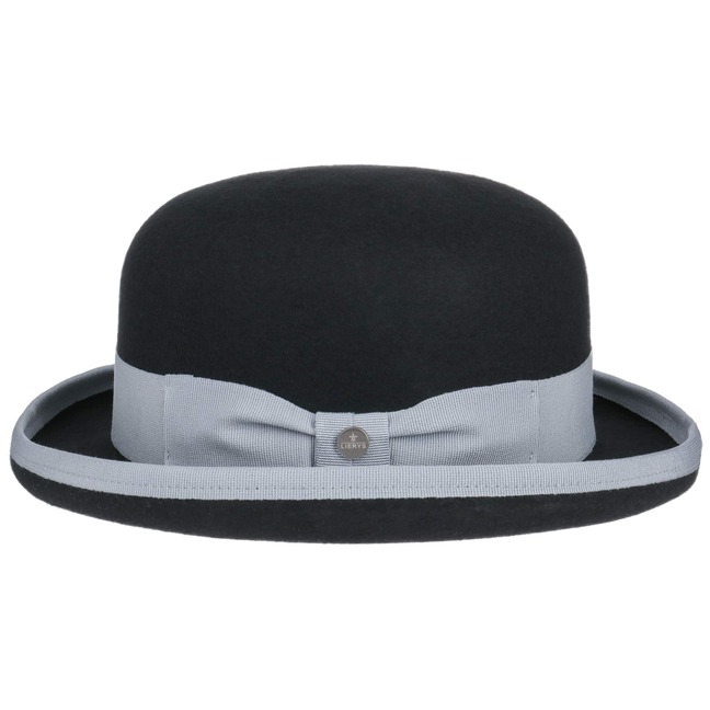 YJZQ Femmes Chapeau Melon En Feutre élégant Bleu Chapeau Cloche à