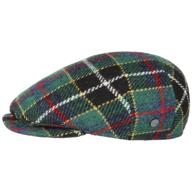 Casquette Plate Homme En Laine Harris Tweed - Fabriquée En Italie, Doublure, Visière 5.5 Cm - Hiver, Automne-hiver