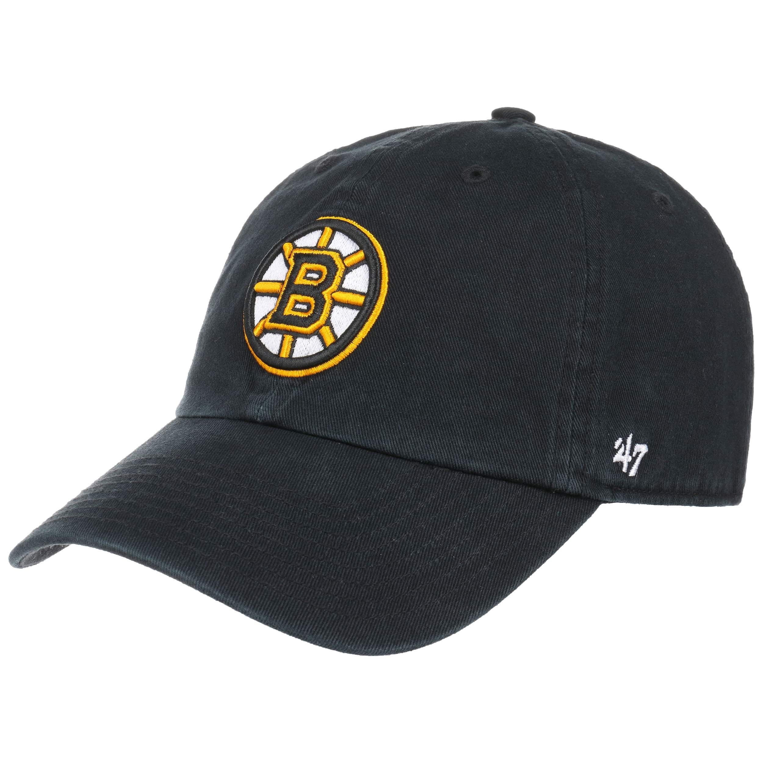 Casquette Boston Bruins NHL 47 Noir Et Gris - Dos Bretelles Ajustable