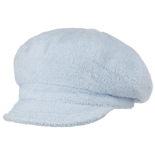 Casquette Gavroche Alfonso D´Este – Motif Paon Bleu Vif – Tissu Avec Doublure Viscose – Fabriqué En Italie – Style Décontracté Chic