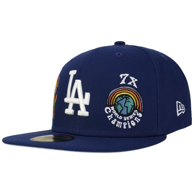 Casquette New Era 59FIFTY LA Dodgers Violette - Taille 6 5/8 (53cm) - Occasion