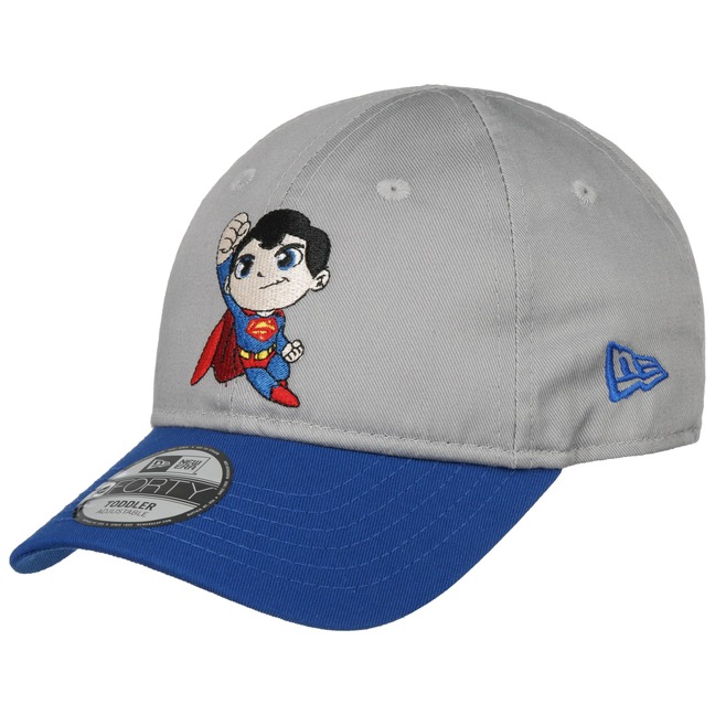 Casquette New Era Ajustée Superman – Taille 7 1/2, Grise, Thème Comics – Occasion