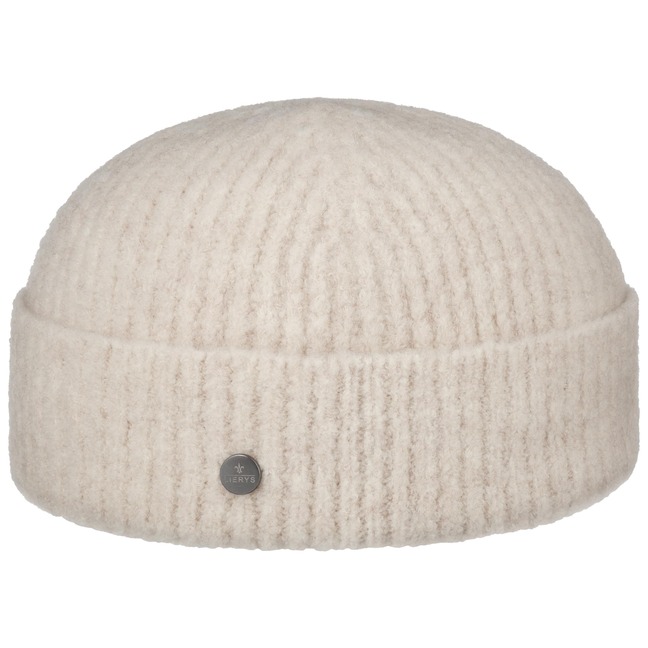 Bonnet Miki Docker Laine Mérinos Herringbone Noir & Blanc