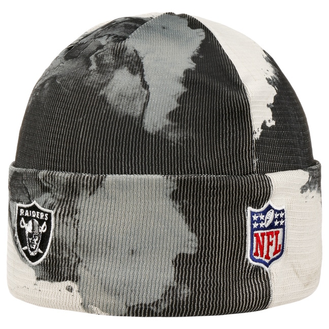 NFL 22 Ink Knit Raiders Beanie Hat by New Era