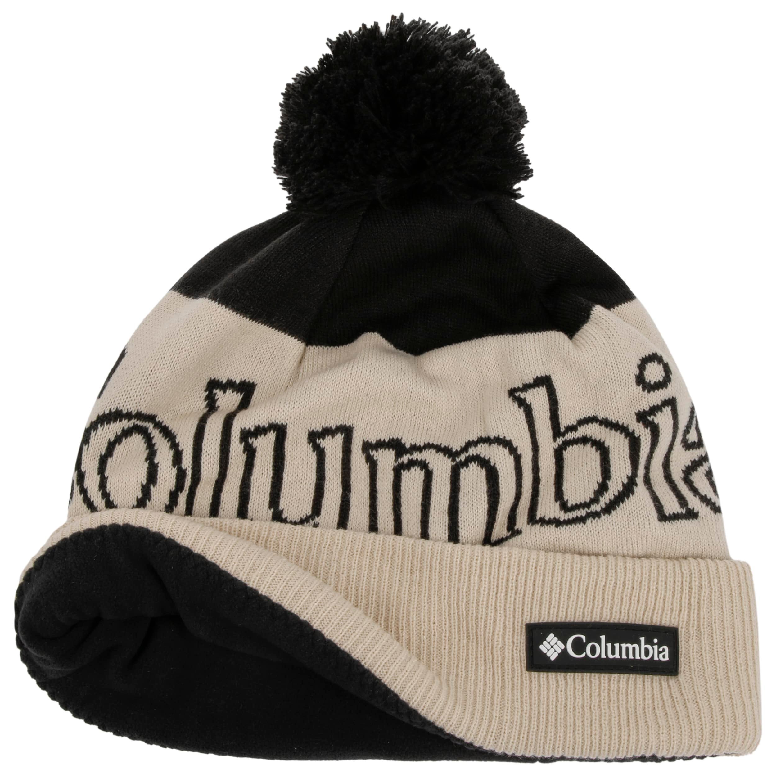Bonnet NY En Laine à Revers – Doublure Polaire – Beige – Taille Unique – Style Streetwear