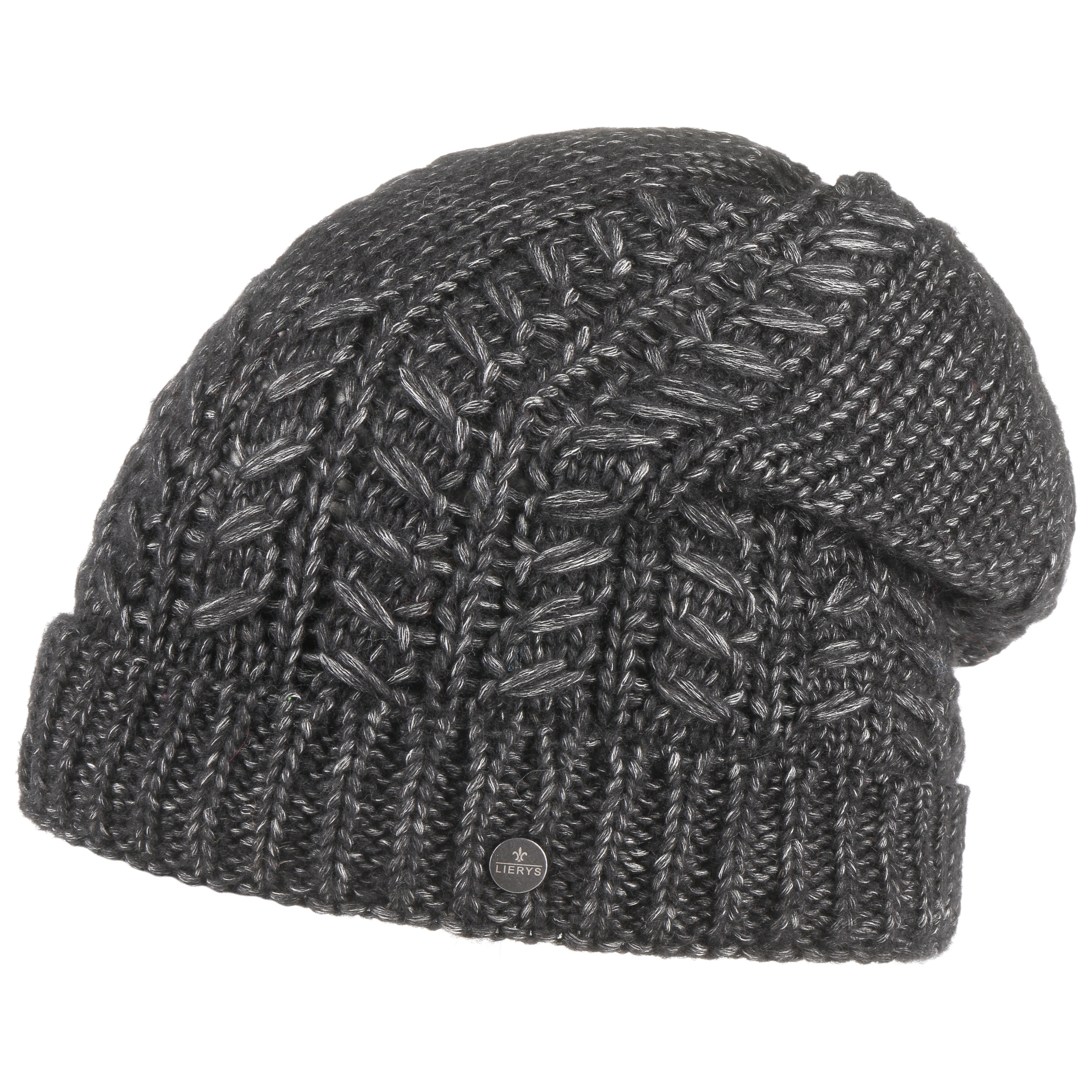 Docker Origine Stetson Bonnet Docker En Tricot Homme - Pour L'hiver Beanie Coton Avec Revers, Bonnets Docker, Doublure, Fermeture Fermeture Scratch Hiver Automne- Hiver - S (54-55 Cm) Noir Le Chapeau