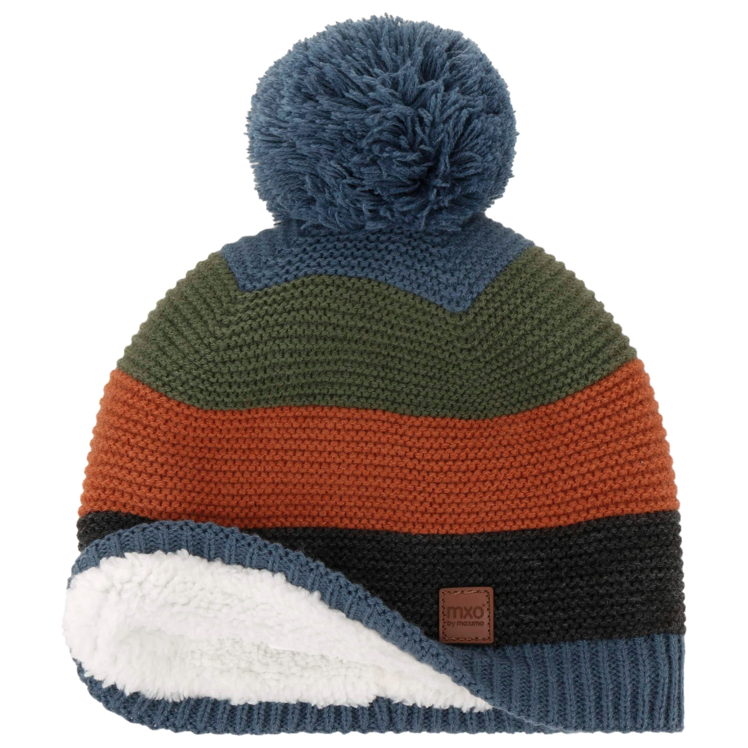 Bonnet Officiel AS Monaco - À Pompon - Bleu - 100% Acrylique - Taille Unique Adulte