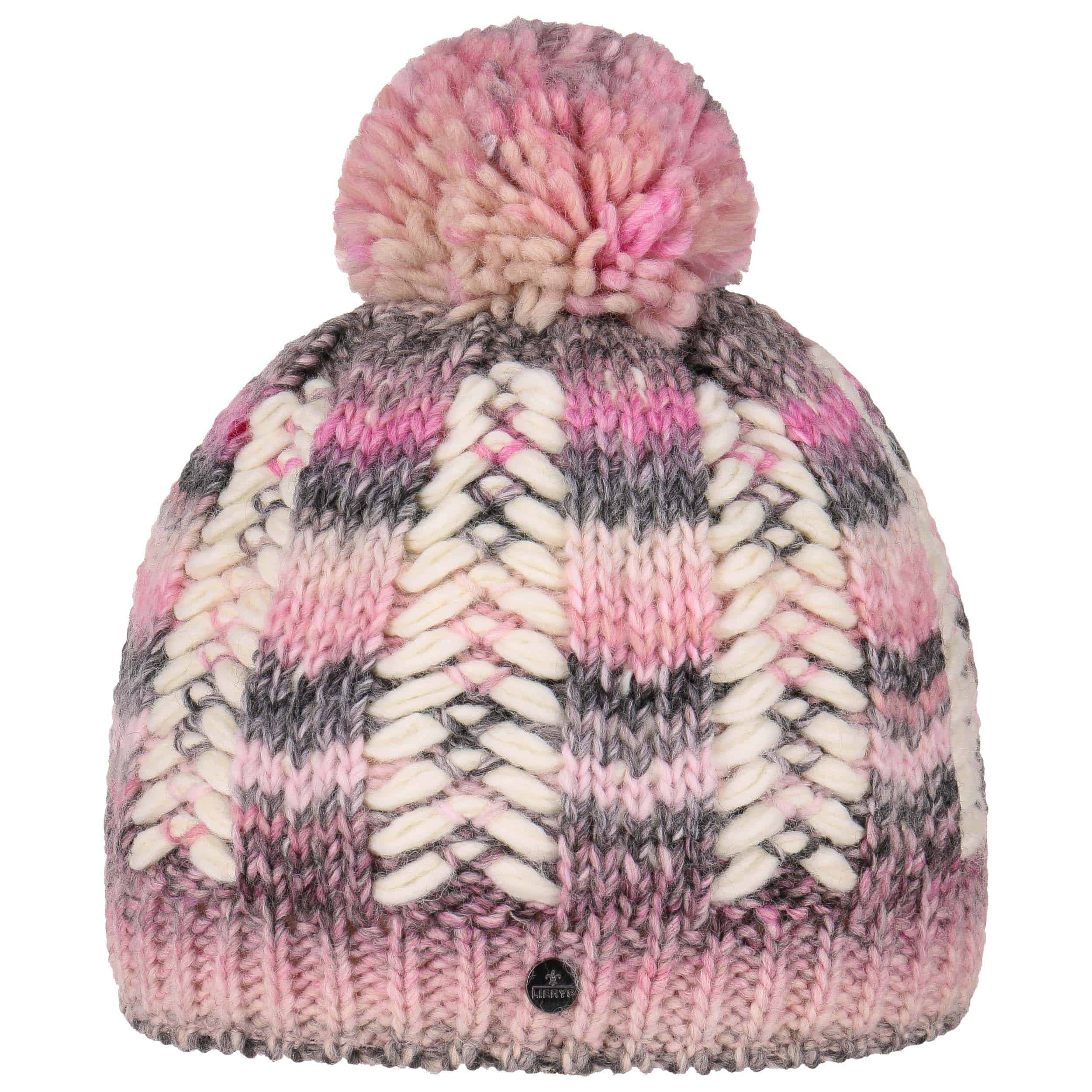 Bonnet Hiver Lierys Valuvia Avec Pompon Et Visière - Pour Femme, 100% Polyester, Style Ballon