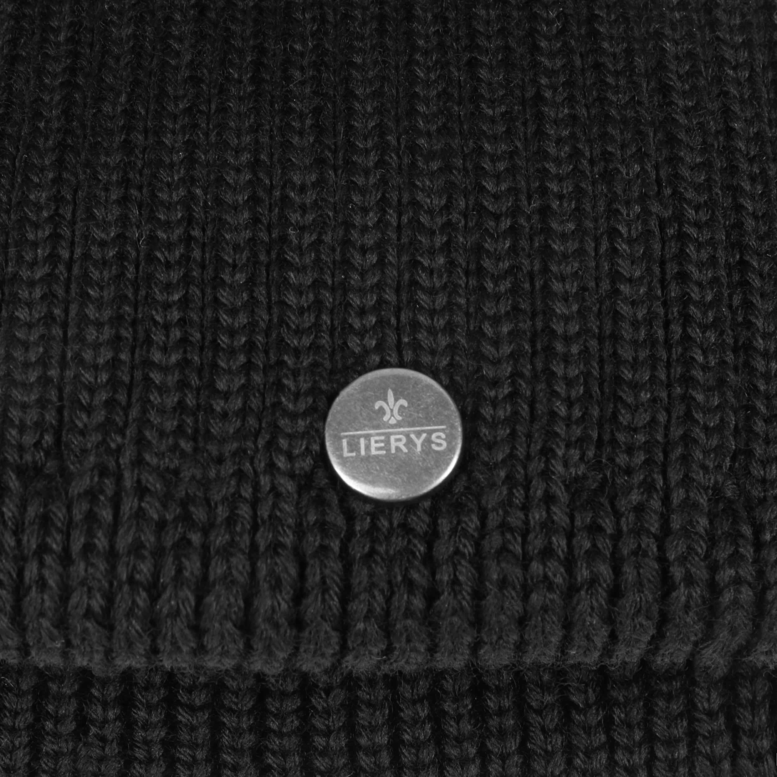 Bonnet à Revers Black Merino by Lierys - CHF 47.95