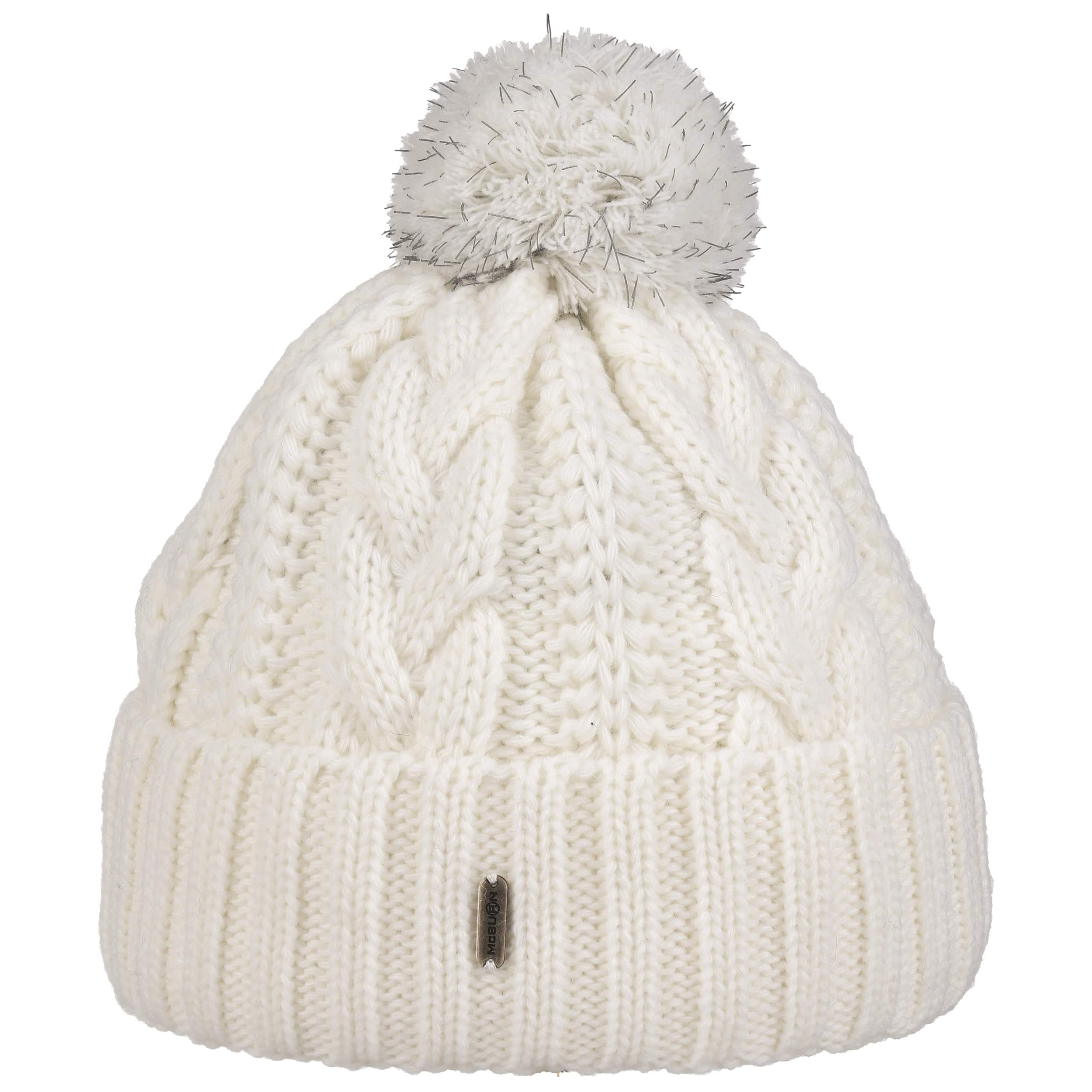 Bonnet à Revers Reflective by McBURN , blanc crème 4