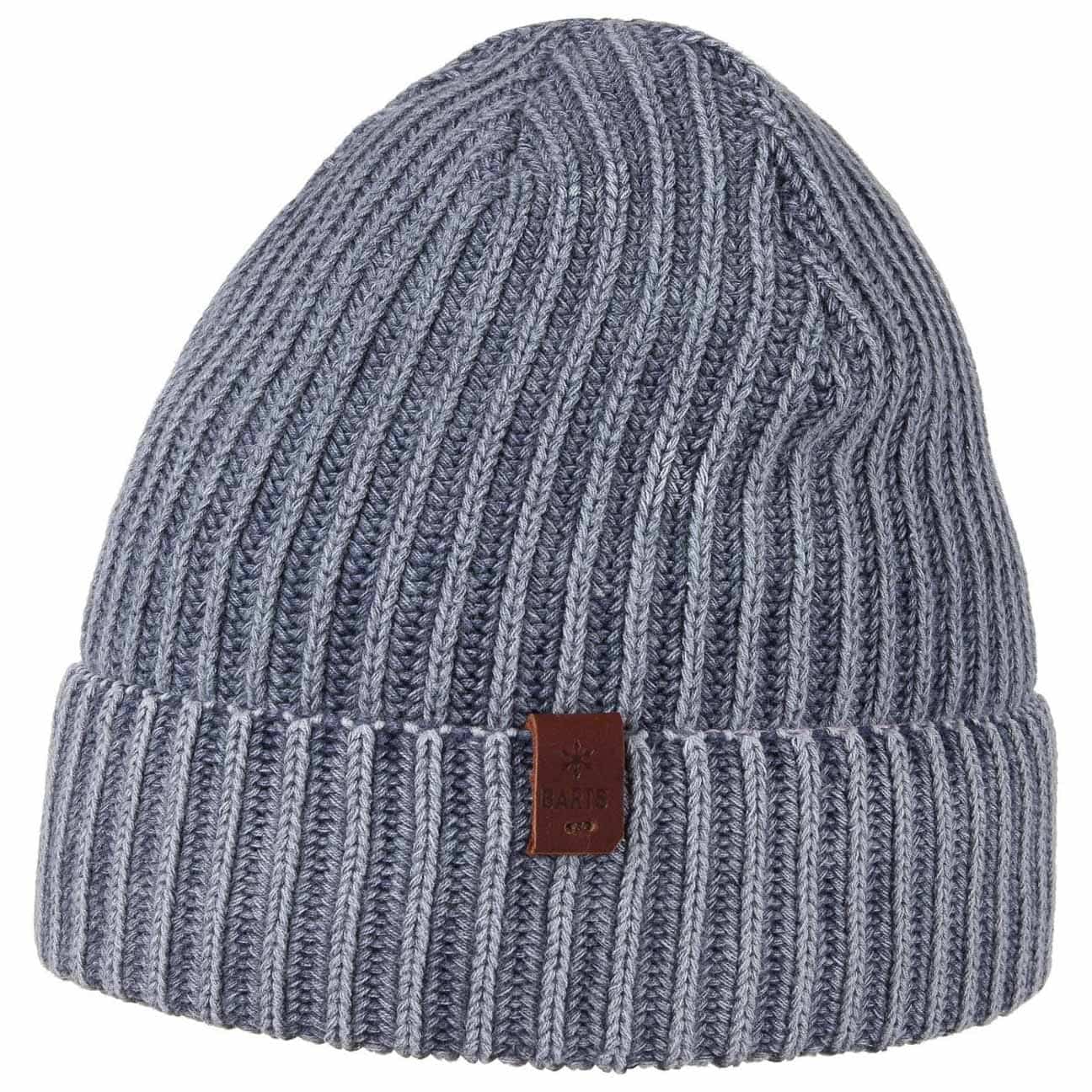 Bonnet Barts Tricoté Main Motif Monstre Bleu – Taille 50 Cm Original Et Chaud