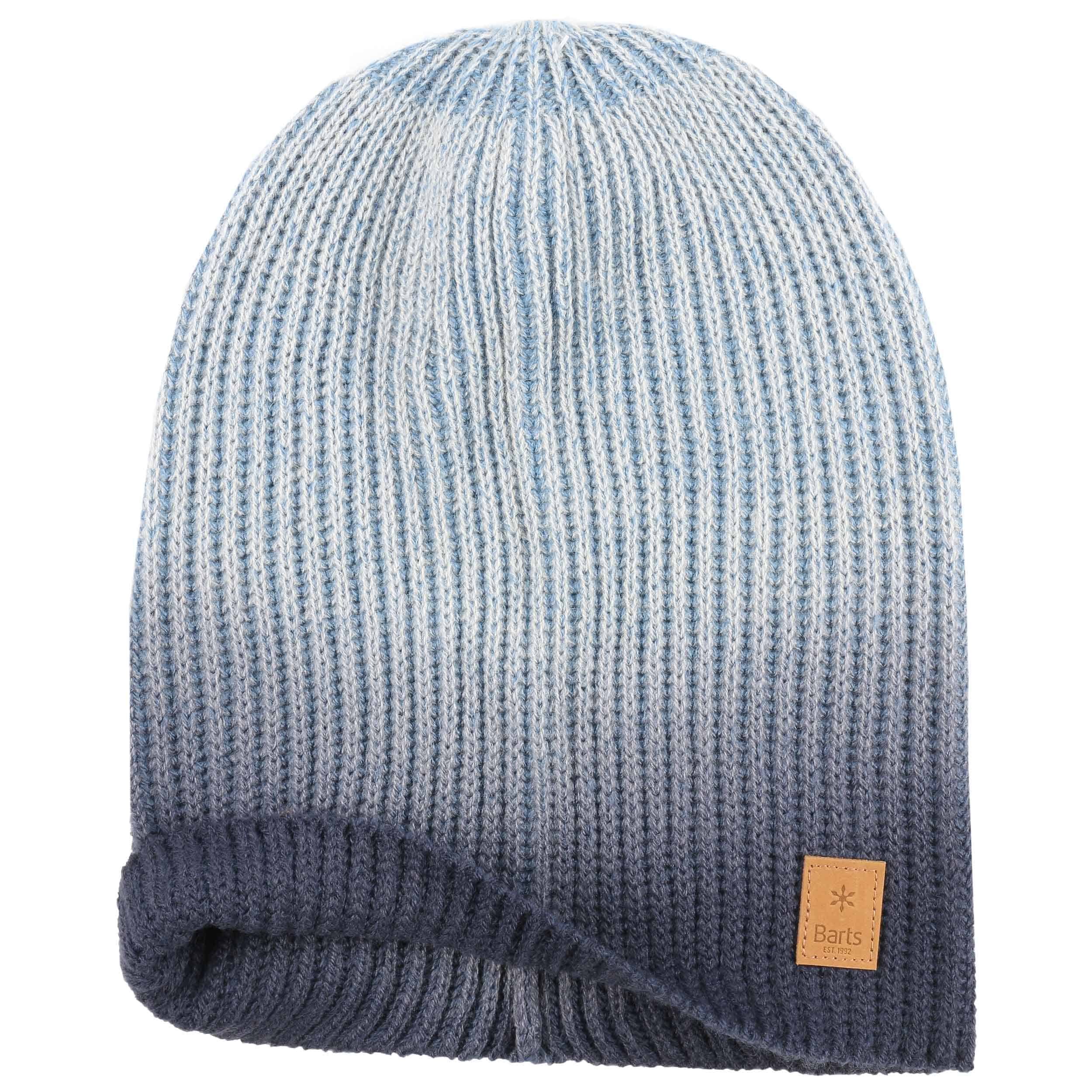 Bonnet Barts Tricoté Main Motif Monstre Bleu – Taille 50 Cm Original Et Chaud