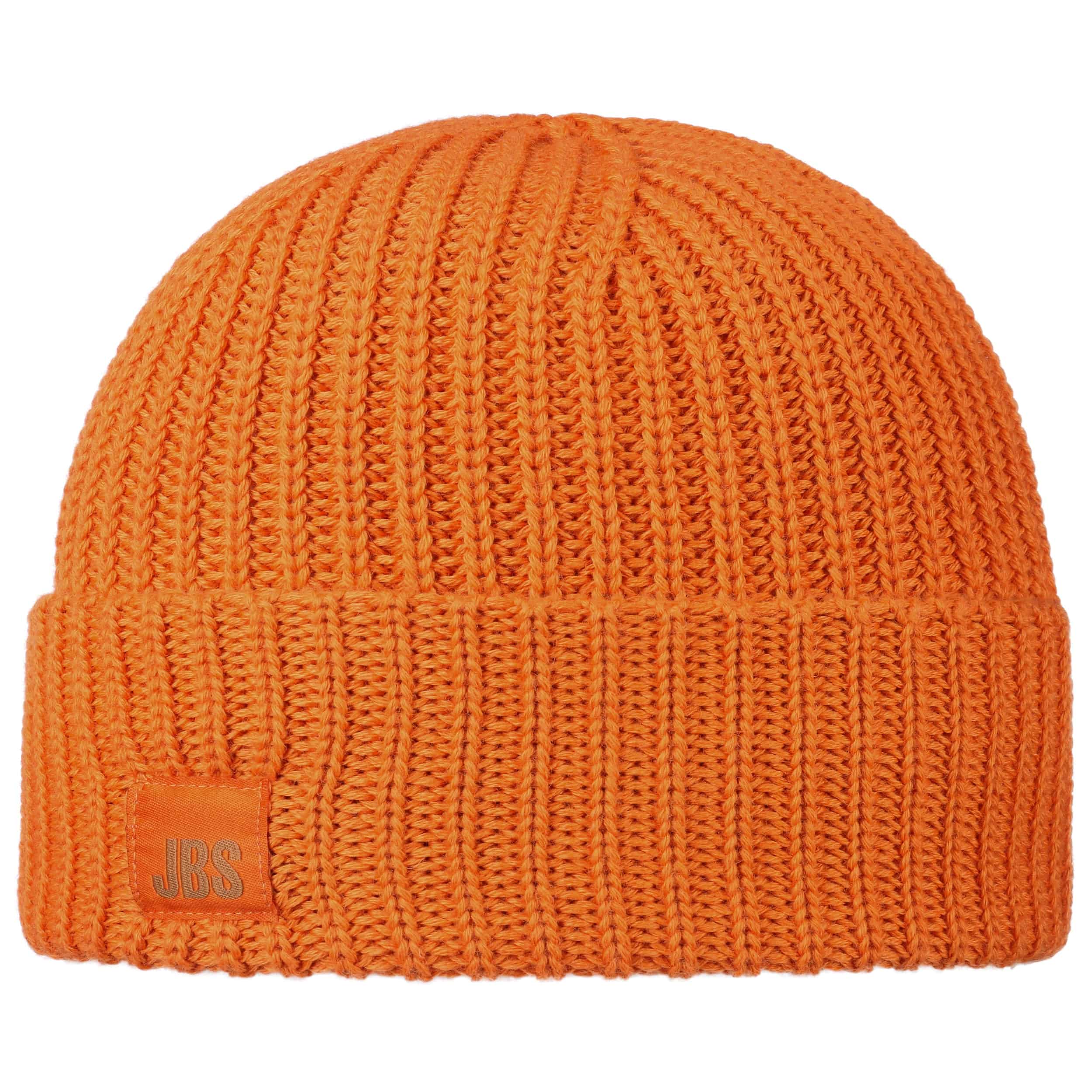 Stetson Bonnet à Pompon Twotone Wool Femme/Homme - Made In Italy Revers En Laine Avec Hiver Automne-Hiver - Taille Unique Bleu-Orange