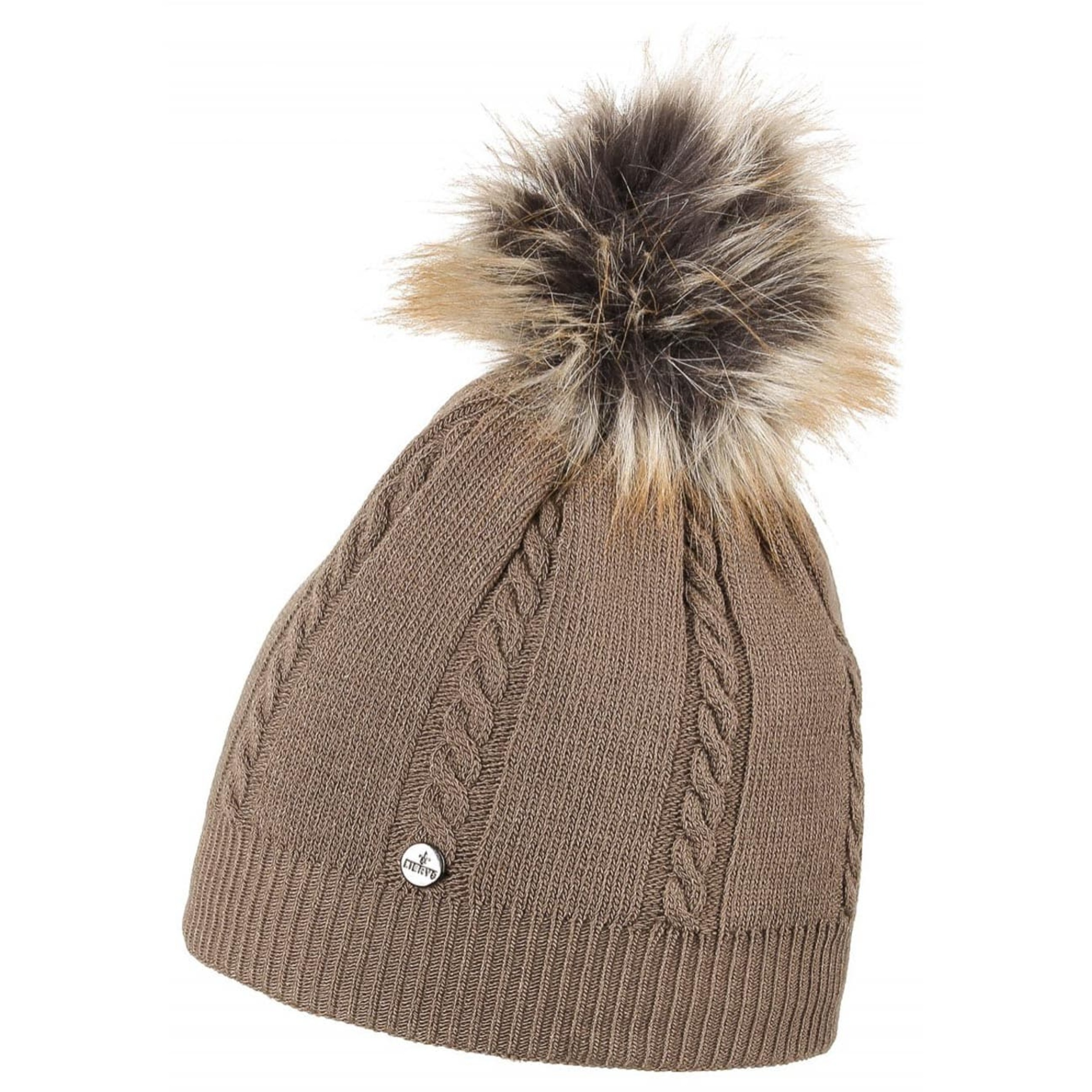 Bonnet à Pompon New Era Unisexe - Tricot 100% Polyacrylique Pour L'hiver - Logo Brodé 3D Et Drapeau Cousu