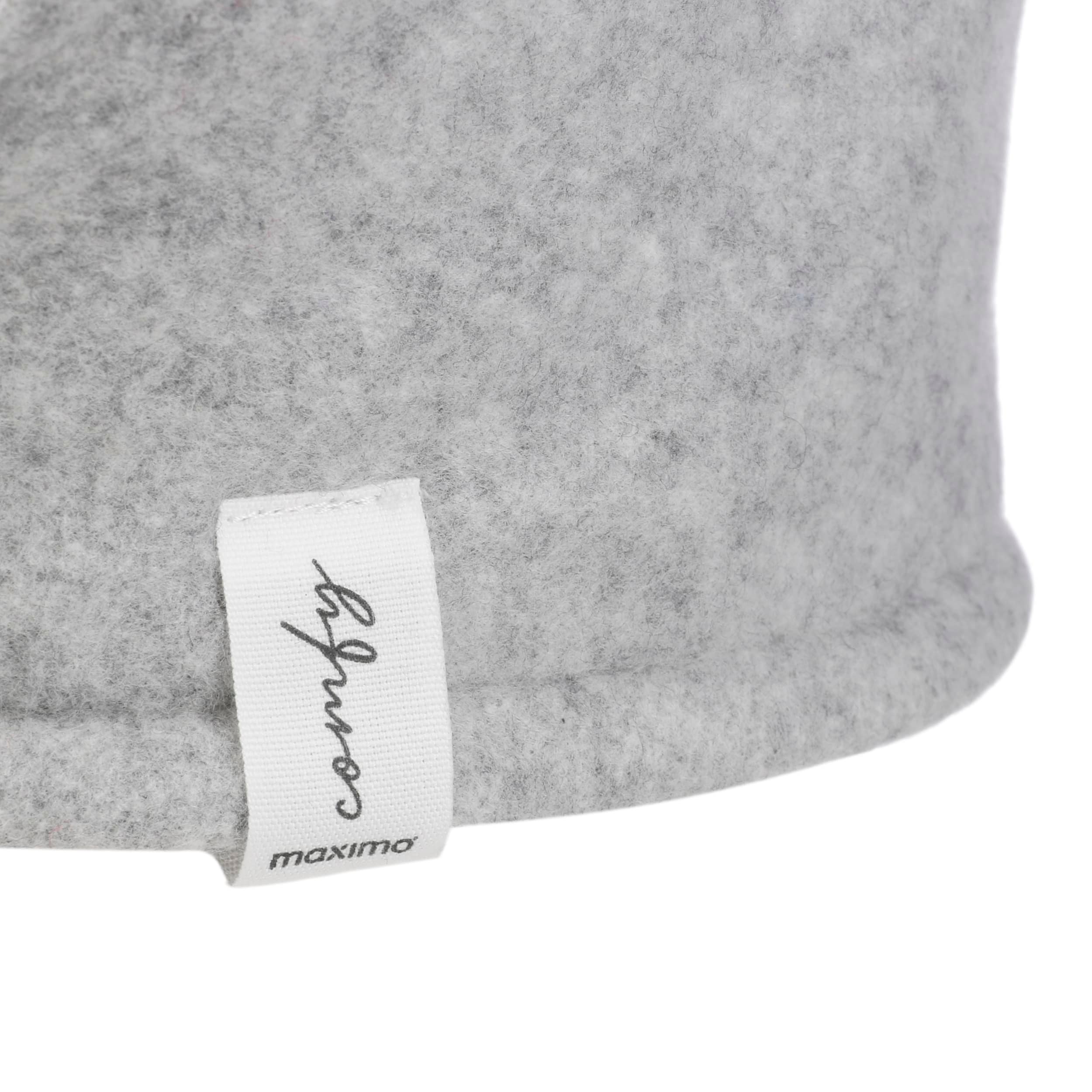 Cagoule Enfant Maximo En Coton Doux GOTS - Taille Unique 51 Cm, Gris - Protection Oreilles Et Cou, Scratch Menton