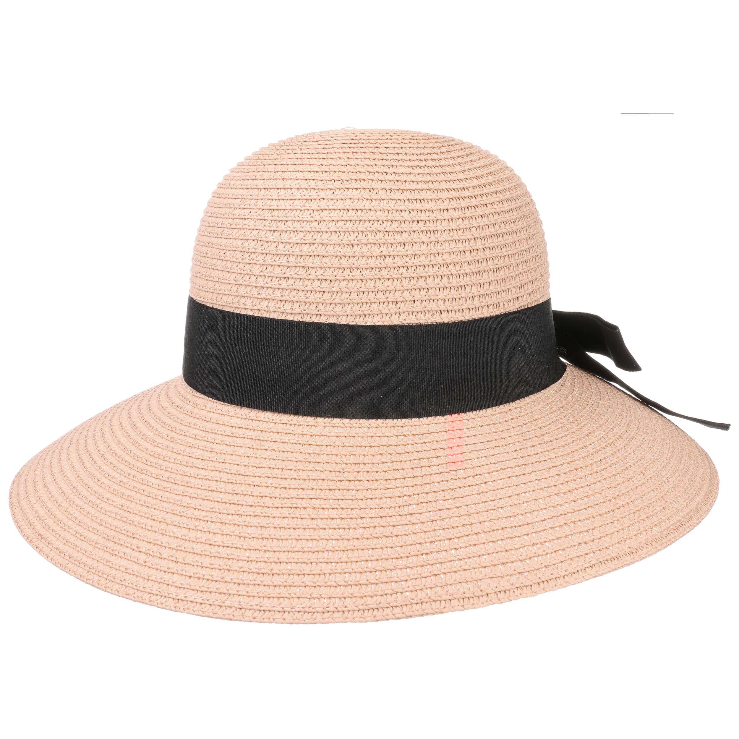 Lipodo Capeline Timenta Classic Femme - Chapeau D'Été En Paille Avec Ruban Gros Grain