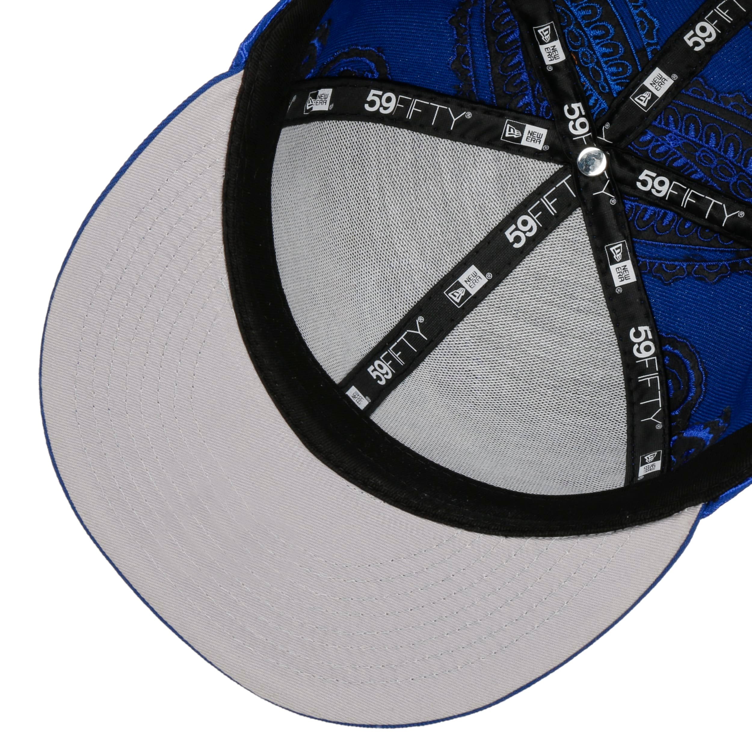 Casquette ajustable homme vintage Titleist New Era rayé seersucker bleu