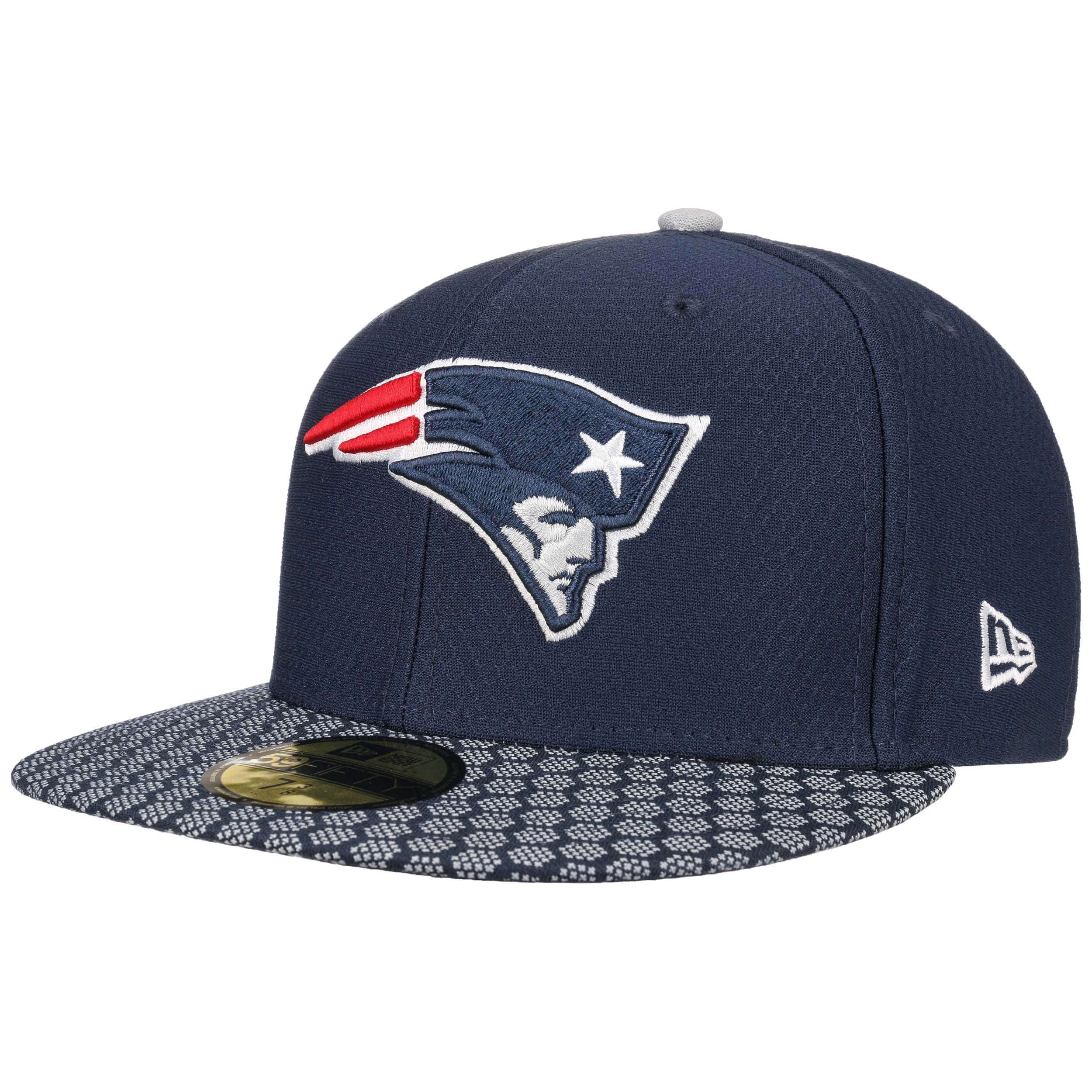 Casquette New Era 59Fifty – England Patriots, Ajustée, Visière Plate