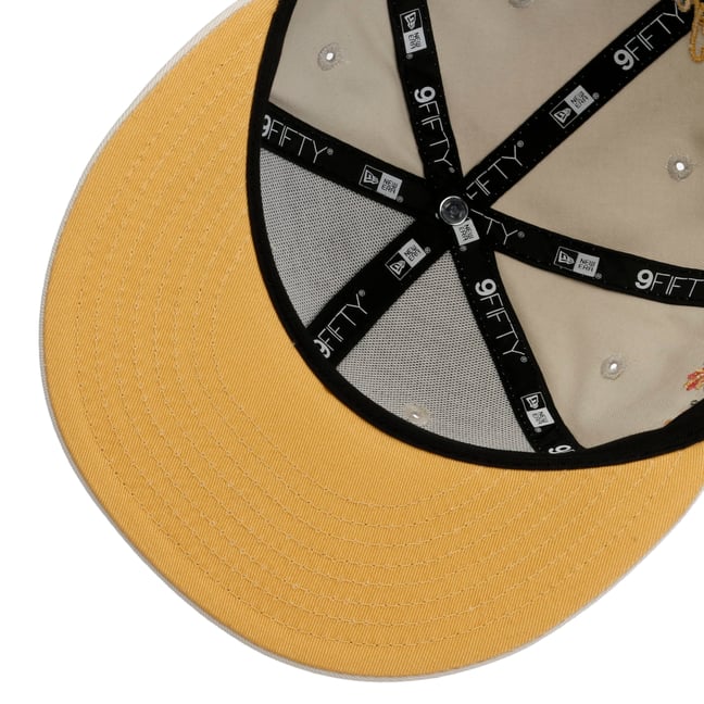 Casquette Baseball NY Bleu Et Beige Florale - Taille Unique, Marque Hip Hop Honour, Neuve Avec étiquettes