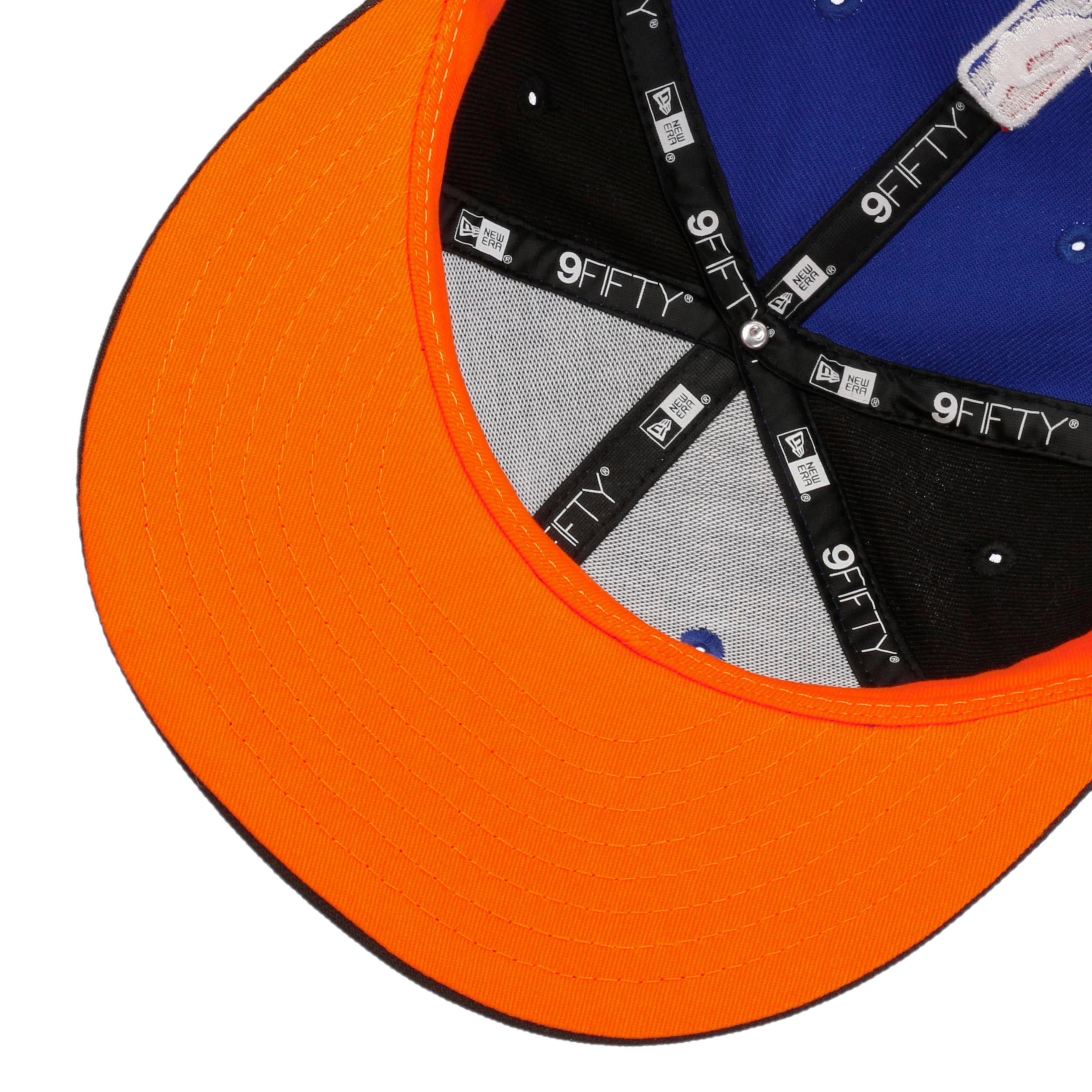 Casquette New Era New York Knicks City Edition – Noir/orange, Taille Unique, Officiellement Licenciée