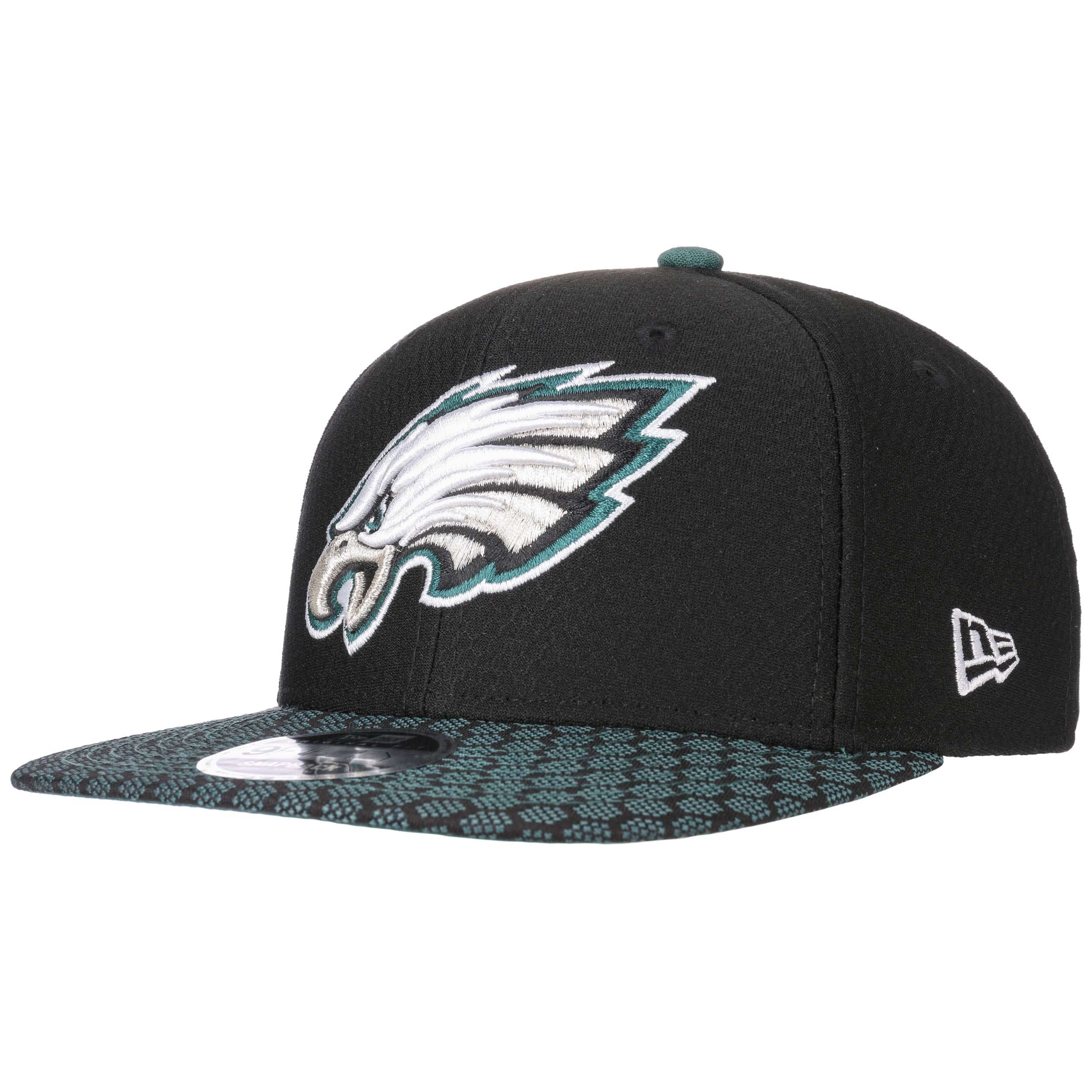 Casquette New Era Philadelphia Eagles 9Fifty – Noir Et Blanc, Réglable | NFL Officielle