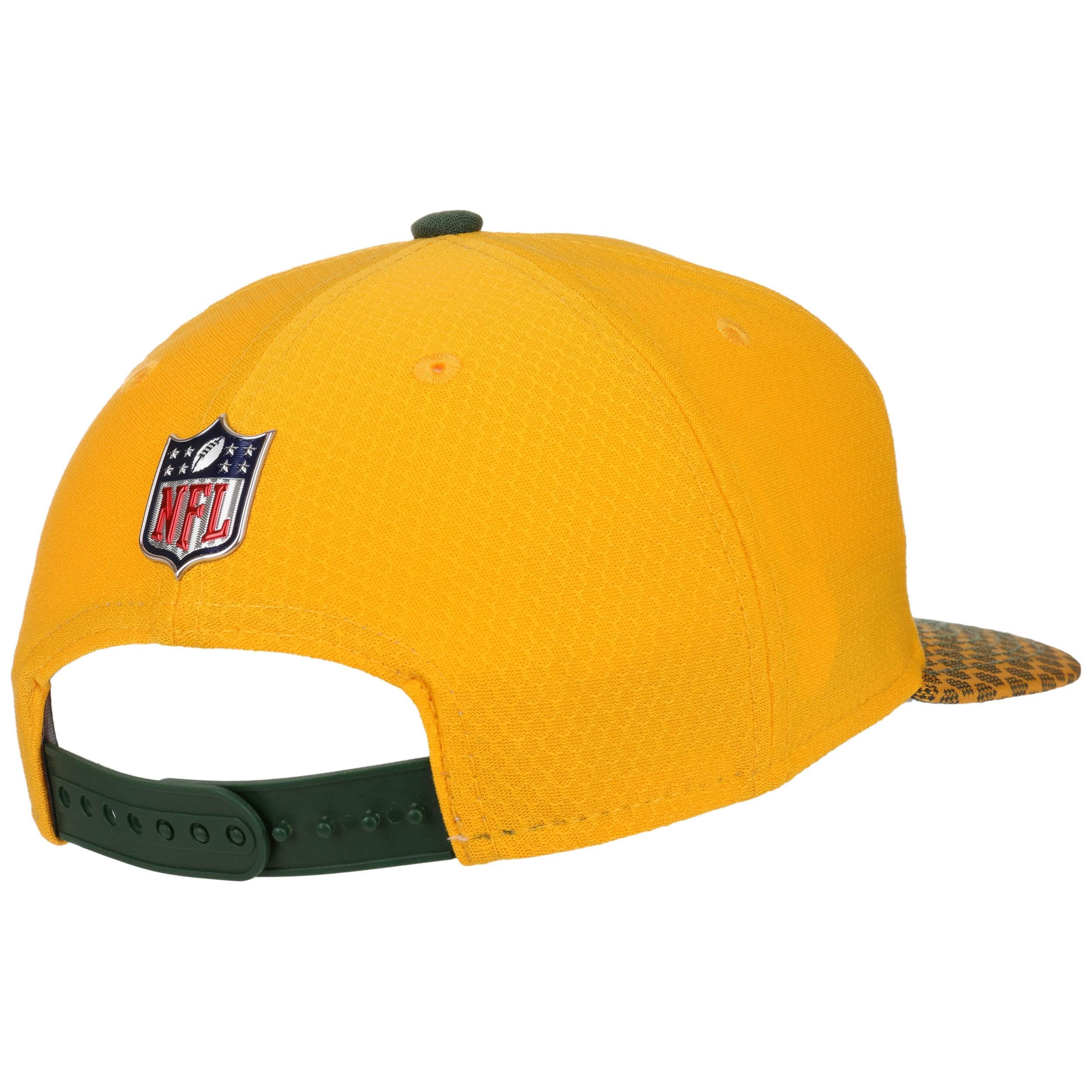 Casquette Snapback New Era Green Bay Packers - Modèle 9FIFTY - Jaune/vert - Taille Unique Homme - Neuf