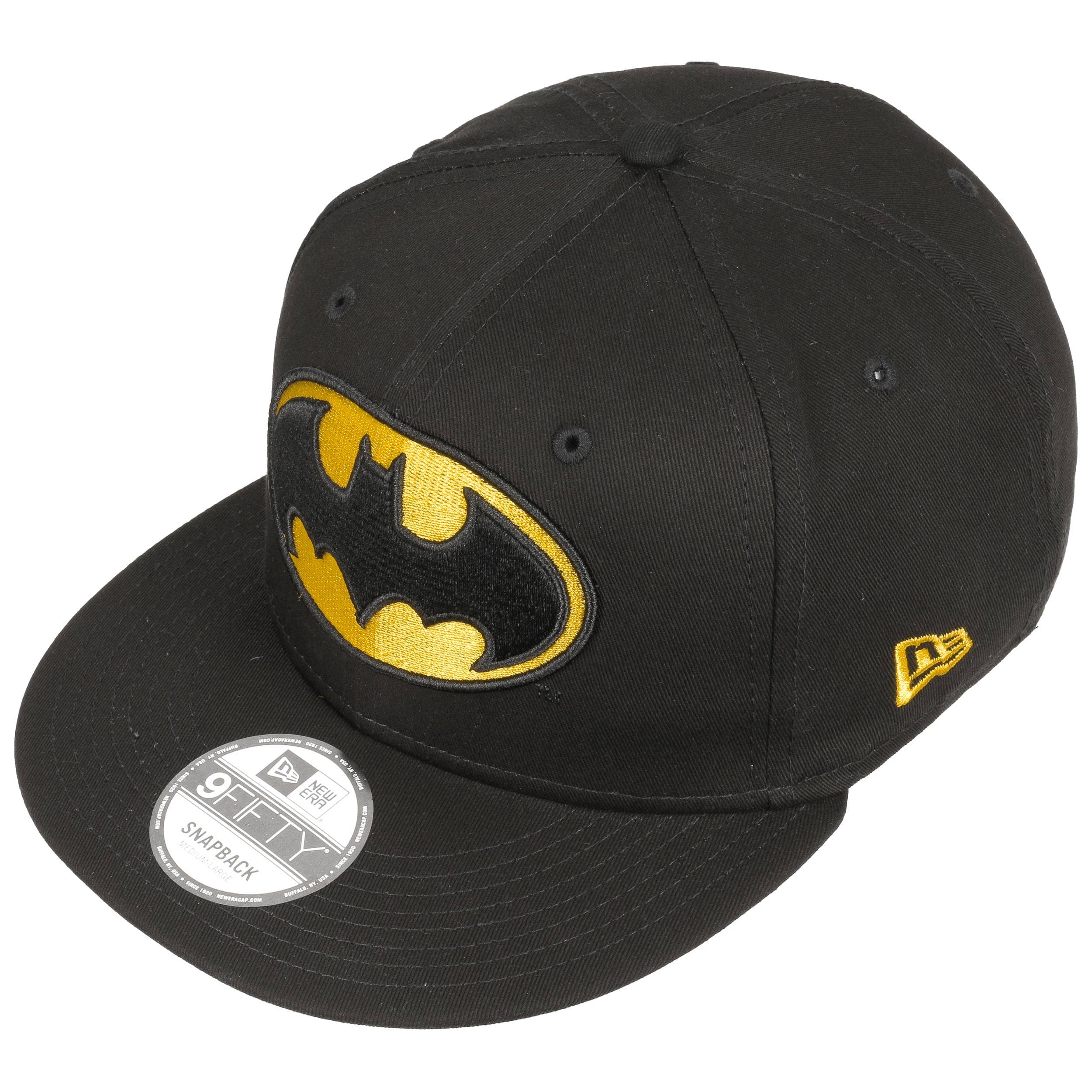 Casquette 9fifty Casquette New Era Batman Casquette Plate Noire Snapback Pour Enfant 9FIFTY All Over Print