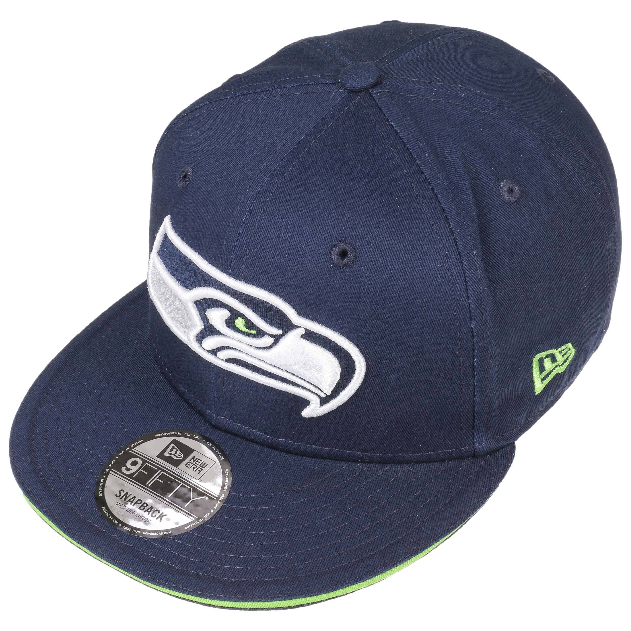 Casquette New Era Seattle Seahawks 9Fifty Snapback – Bleue – Neuve