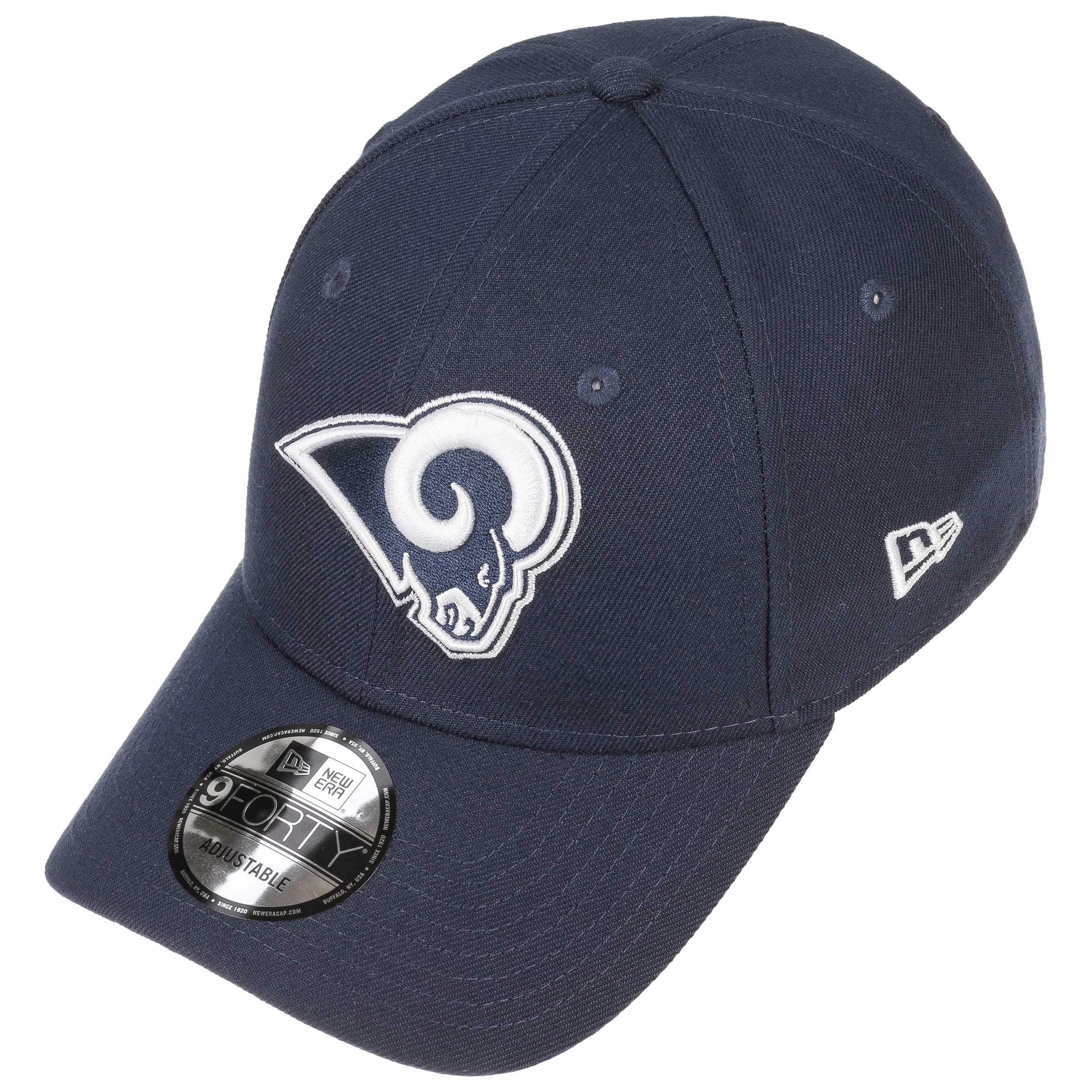 New Era Casquette de Baseball Officielle la Rams Sideline pour Hommes, Bleu, 7 3/8