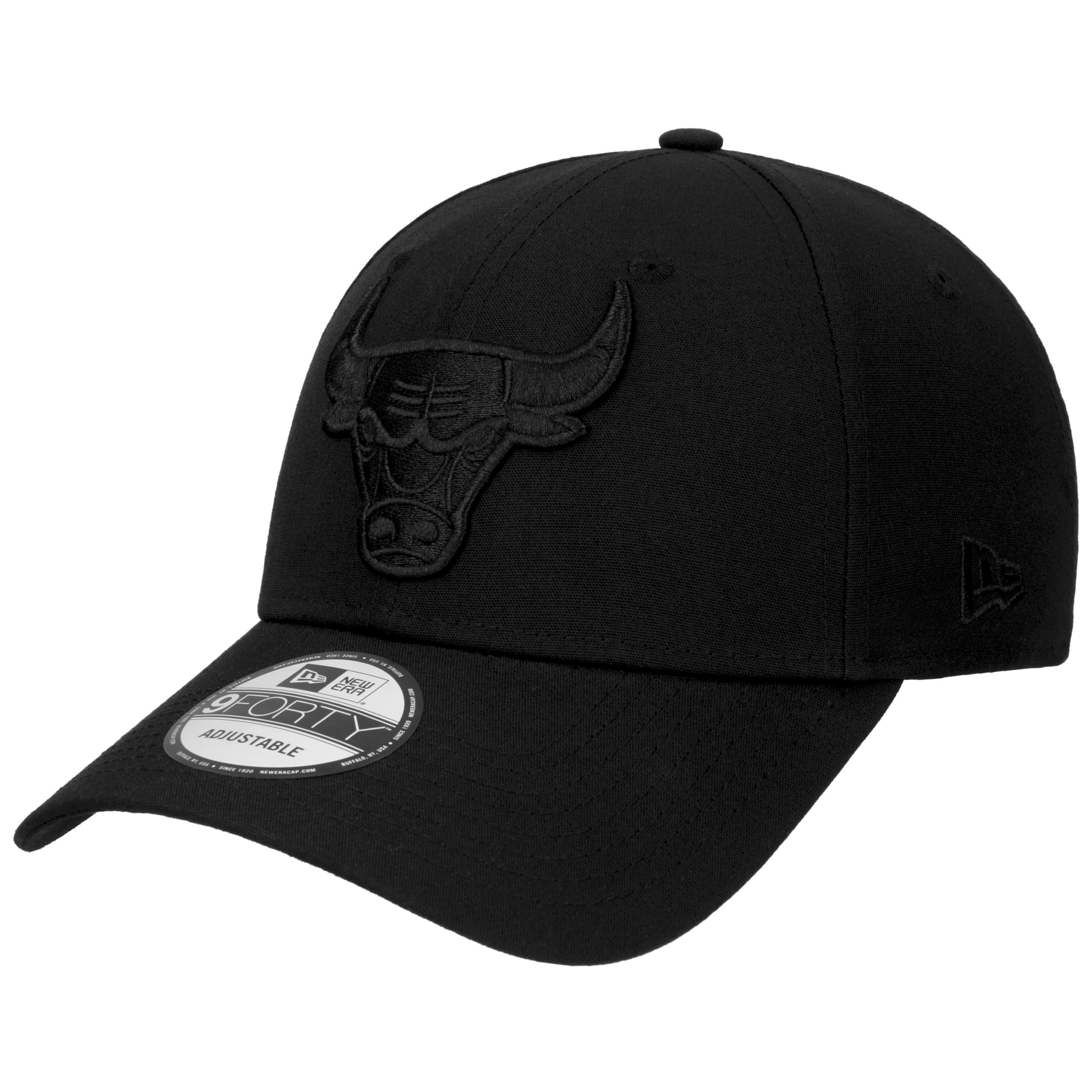 Casquette New Era 9Forty Chicago Bulls - Noire, Polyester Recyclé, Taille Unique