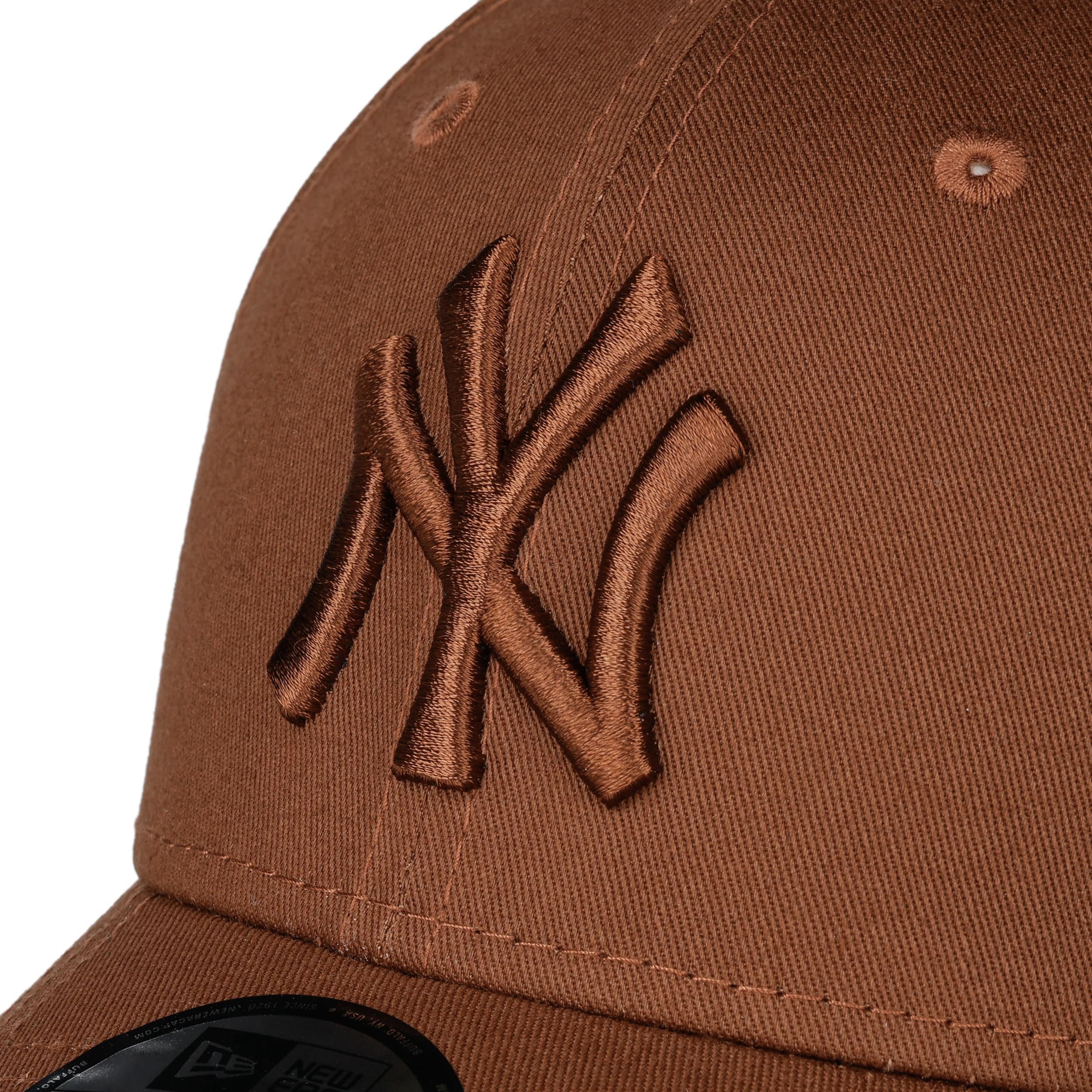 Casquette Baseball Marron et Blanche, Casquette NY Classe livrée 48h