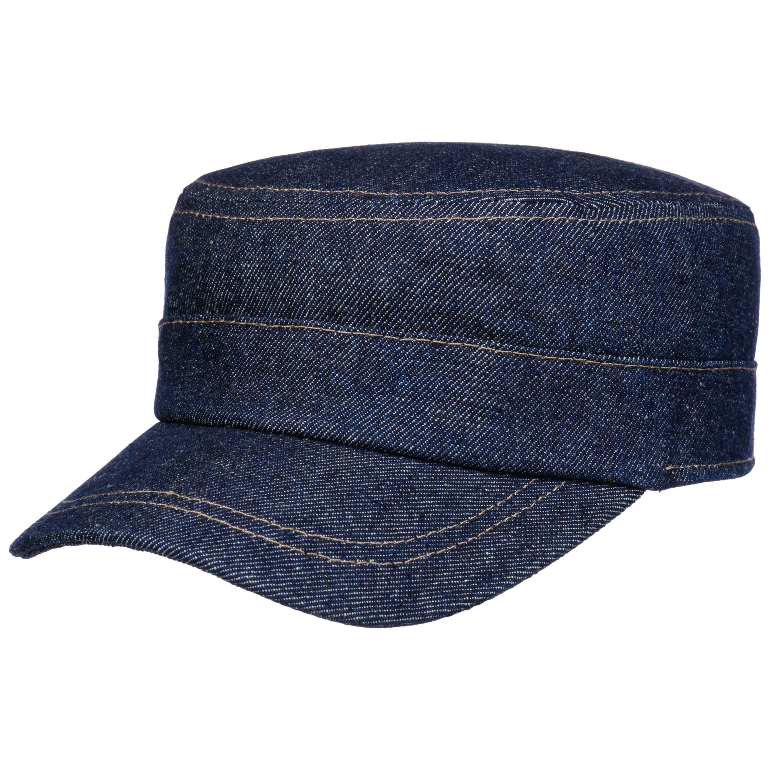 Casquette Stetson Denim Army Homme - Style Militaire Urbain - Coton Doux - Visière - Automne/Hiver