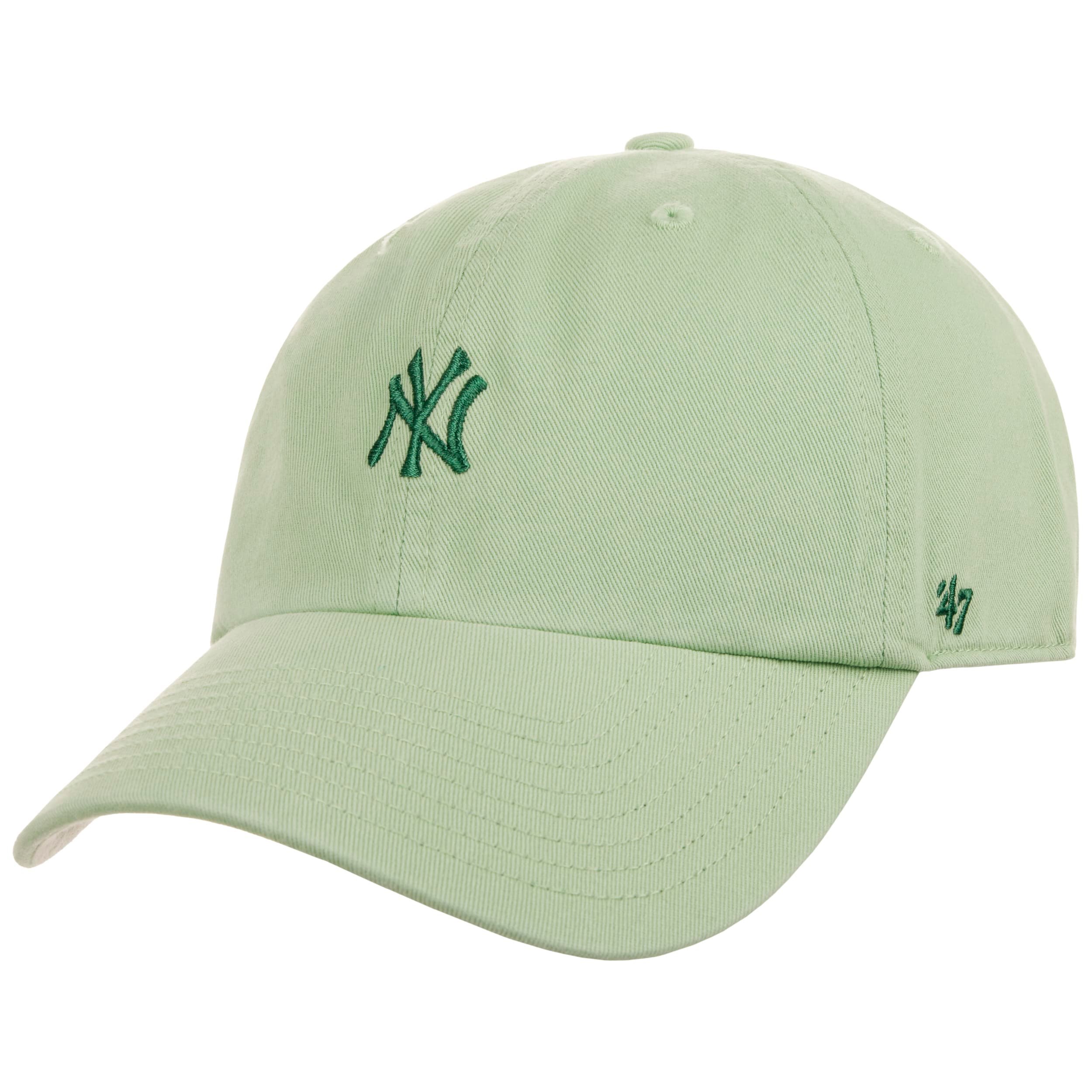 Casquette NY Verte Fluo Coton Tendance Visiere Baseball Stazky-Taille unique