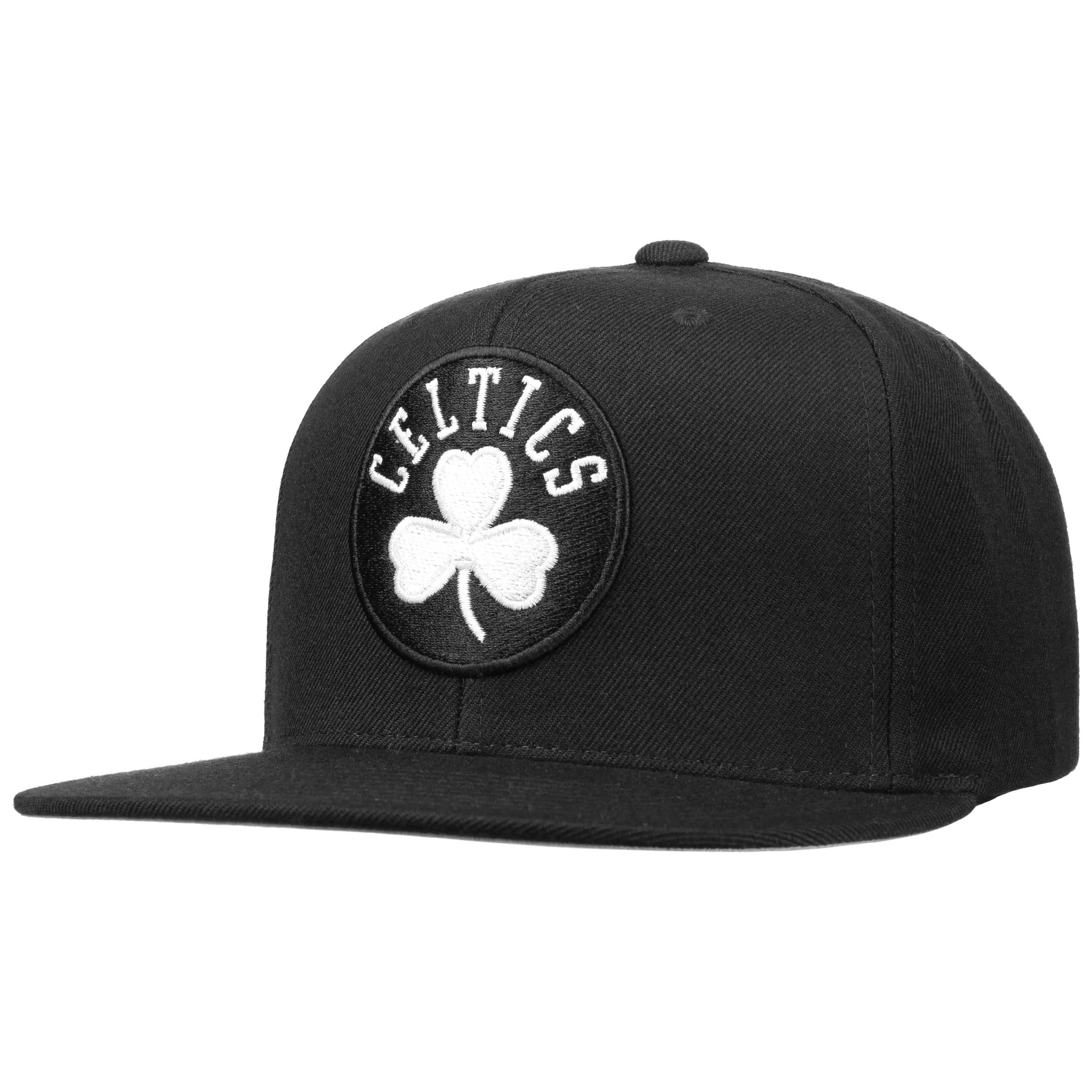 Casquette Mitchell & Ness Boston Celtics Noir - Taille Unique Ajustable - Unisexe