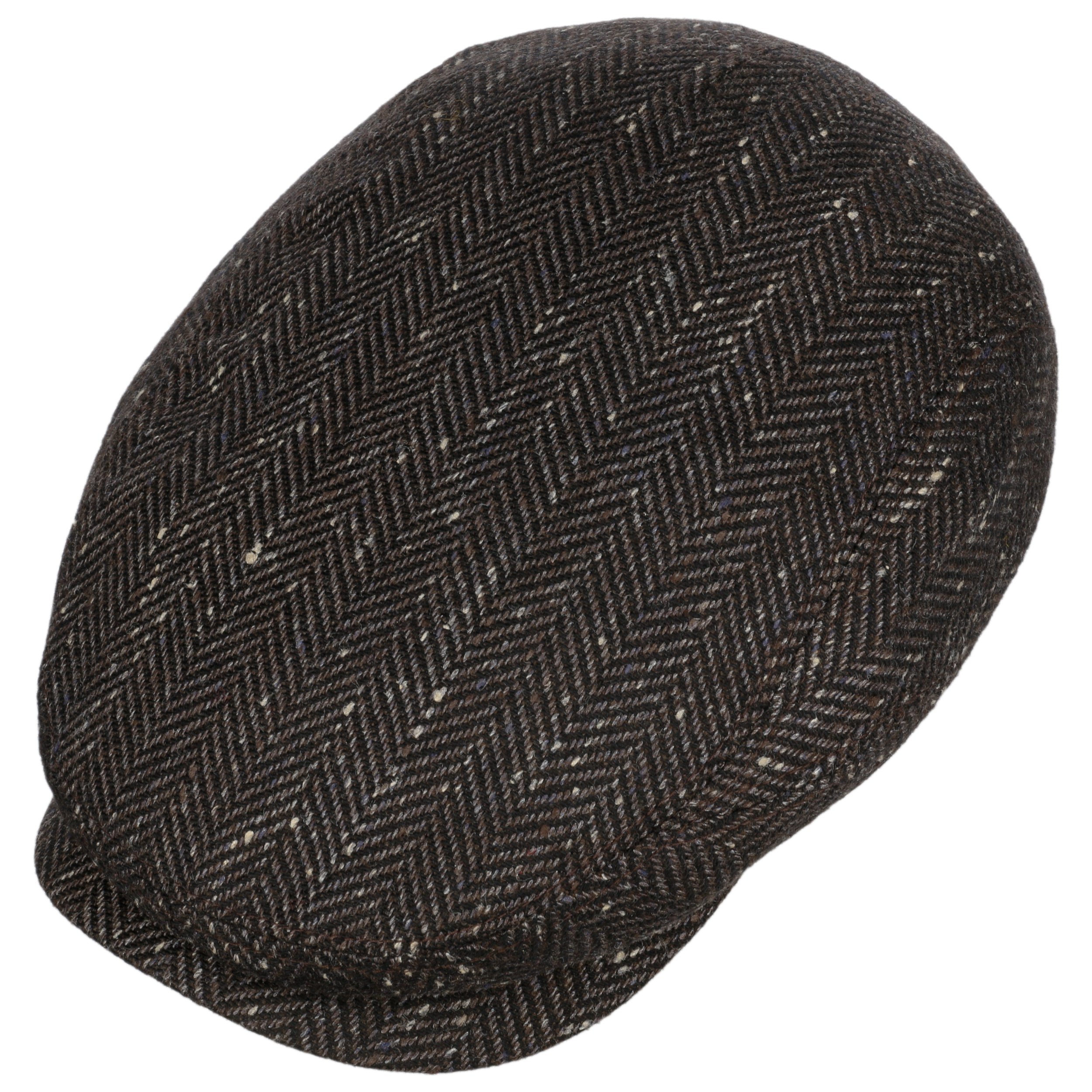 Stetson Coppola Hatteras Wool Doubleface Uomo - Made in The EU Cappellino Lana Berretto Newsboy con Visiera, Fodera Inverno Autunno/Inverno - S (54-55