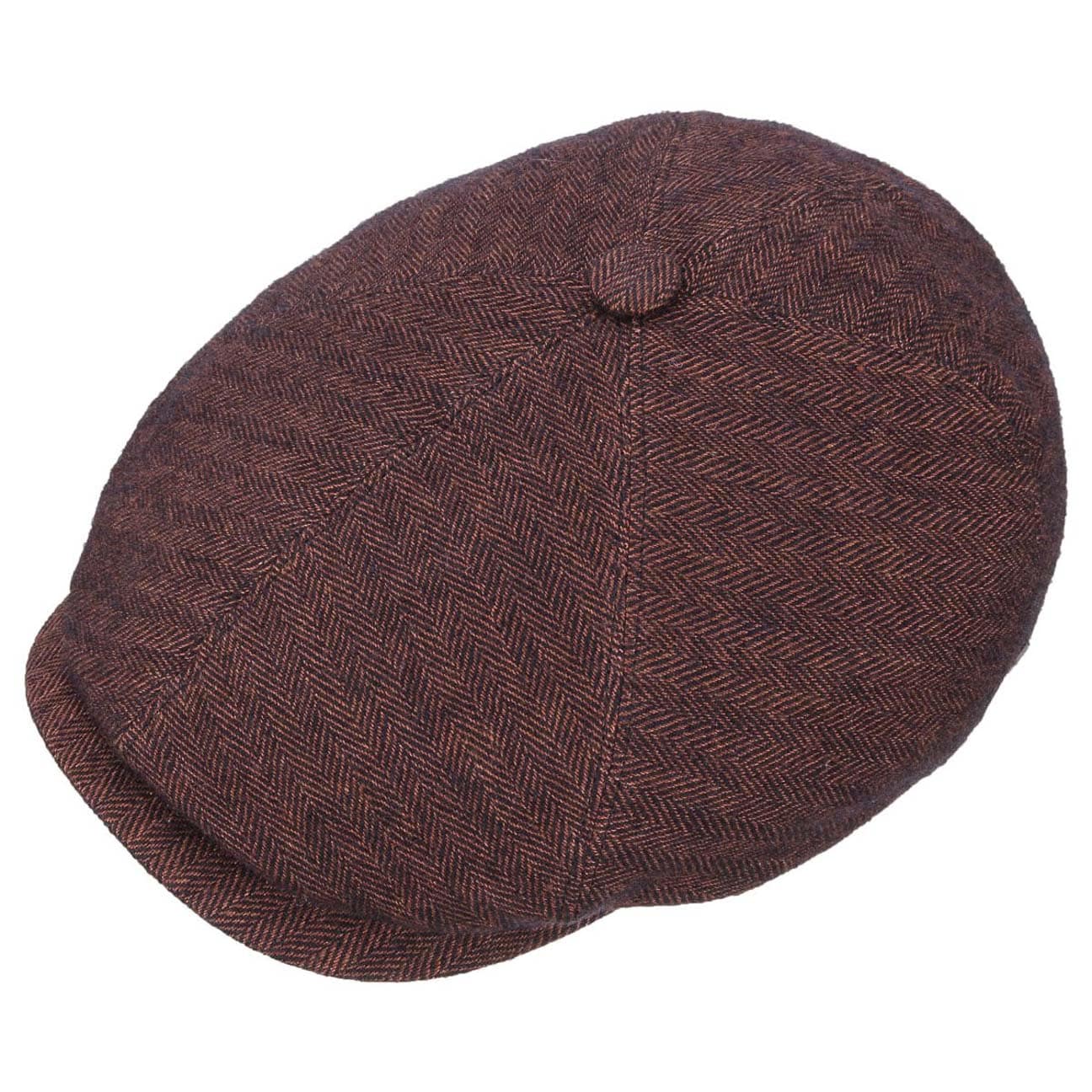 Casquette En Lin Stetson Brooklyn - Style Gavroche, Visière 5.2 Cm, Doublure Légère - Fabriqué En UE