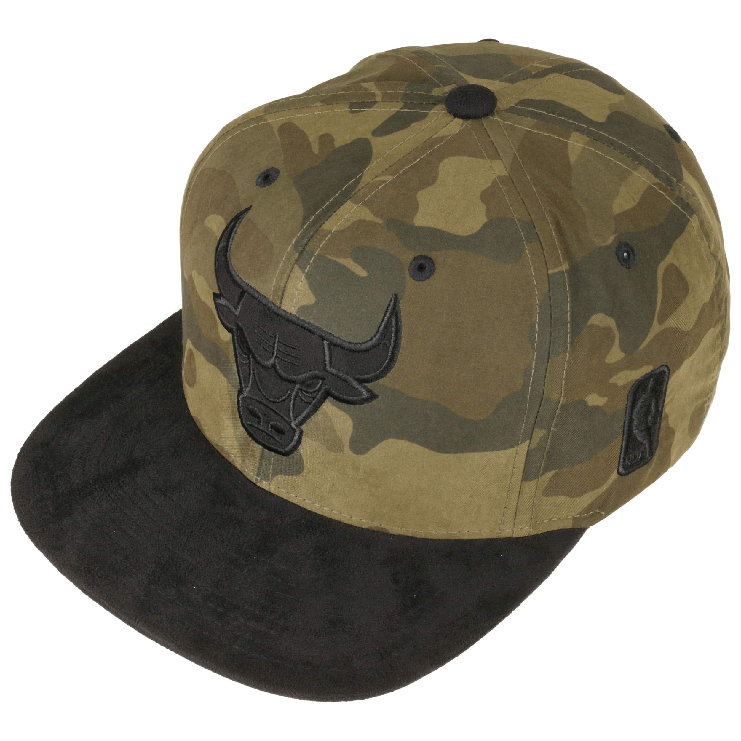 Casquette Snapback Chicago Bulls - Modèle Camouflage Ajustable, Style NBA Légendaire