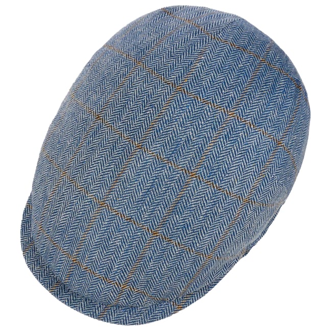 Casquette Plate En Cuir Patchwork Lierys Pour Homme - Fabriquée En Italie, Doublure Polyester, Visière De 5cm - Style Gavroche