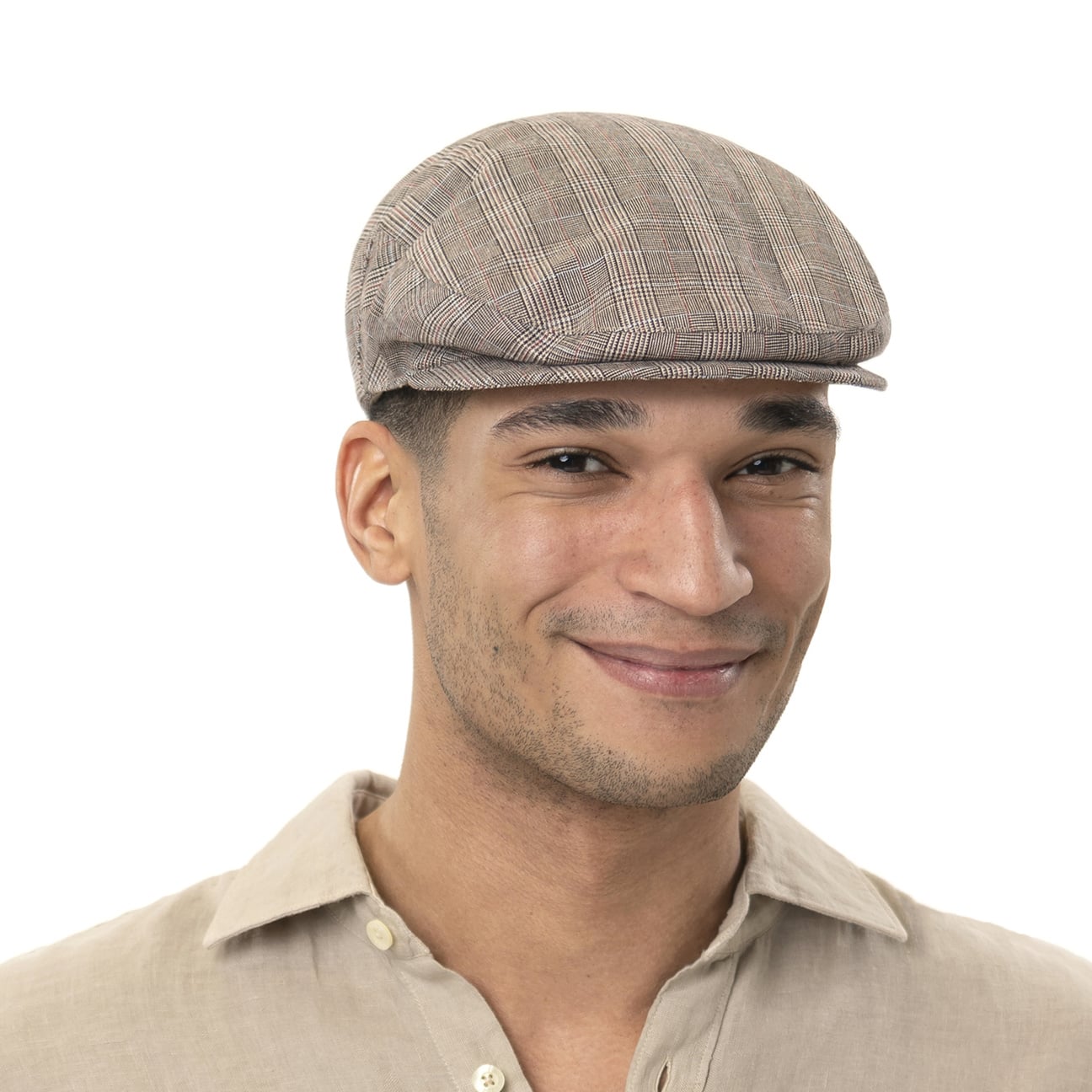 Casquette Plate (Flatcap) Lipodo à Carreaux - Bonnet Parapluie En Laine Et Polyamide - Pour Homme Et Femme