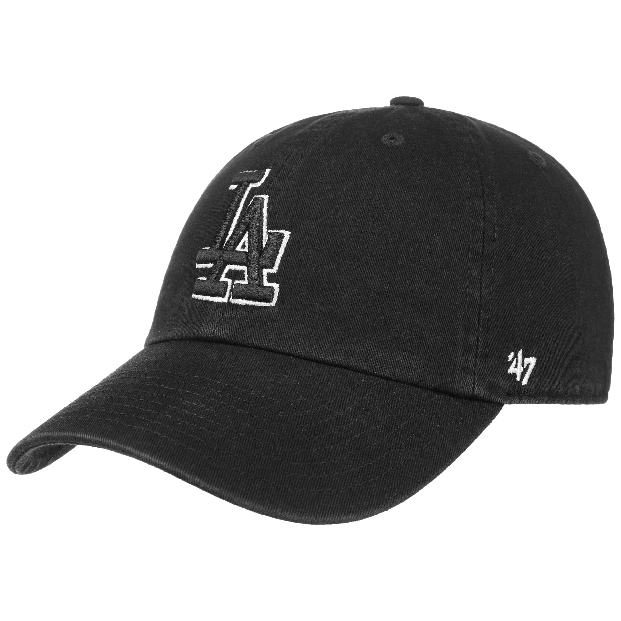 47 Brand Casquette Baseball MLB LA Dodgers Clean Up "Script" Bleu Roi
