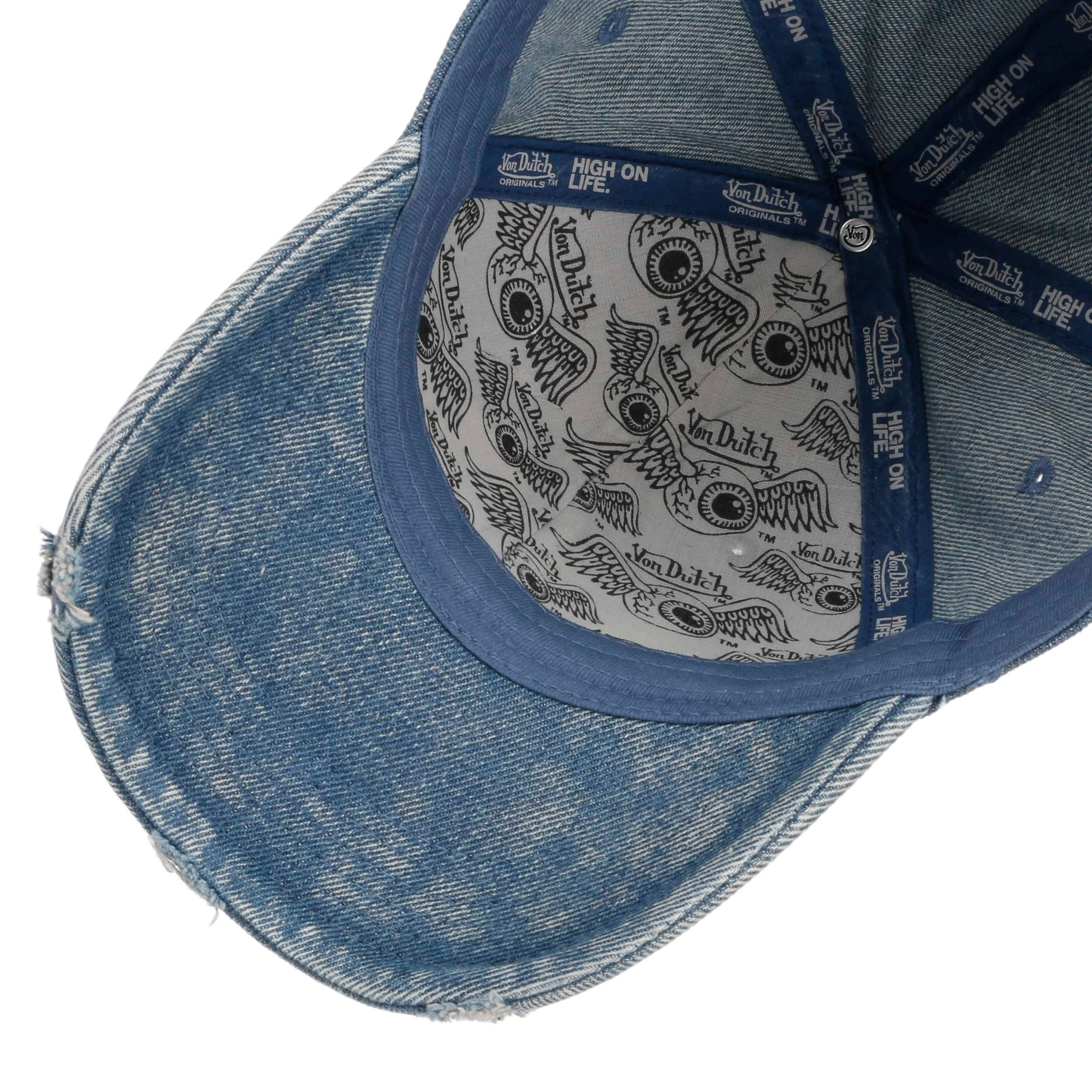 Casquette Von Dutch Ajustable Snapback - Semi-courbée, Unisexe, Tour De Tête 55.5-60 Cm