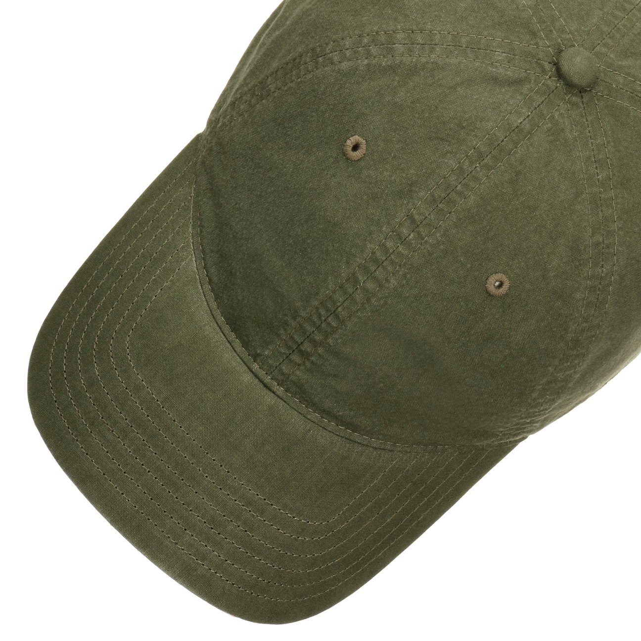 Casquette Baseball Stetson Ducor Sun Guard - Coton Bio Olive, Taille M, Unisexe Adulte