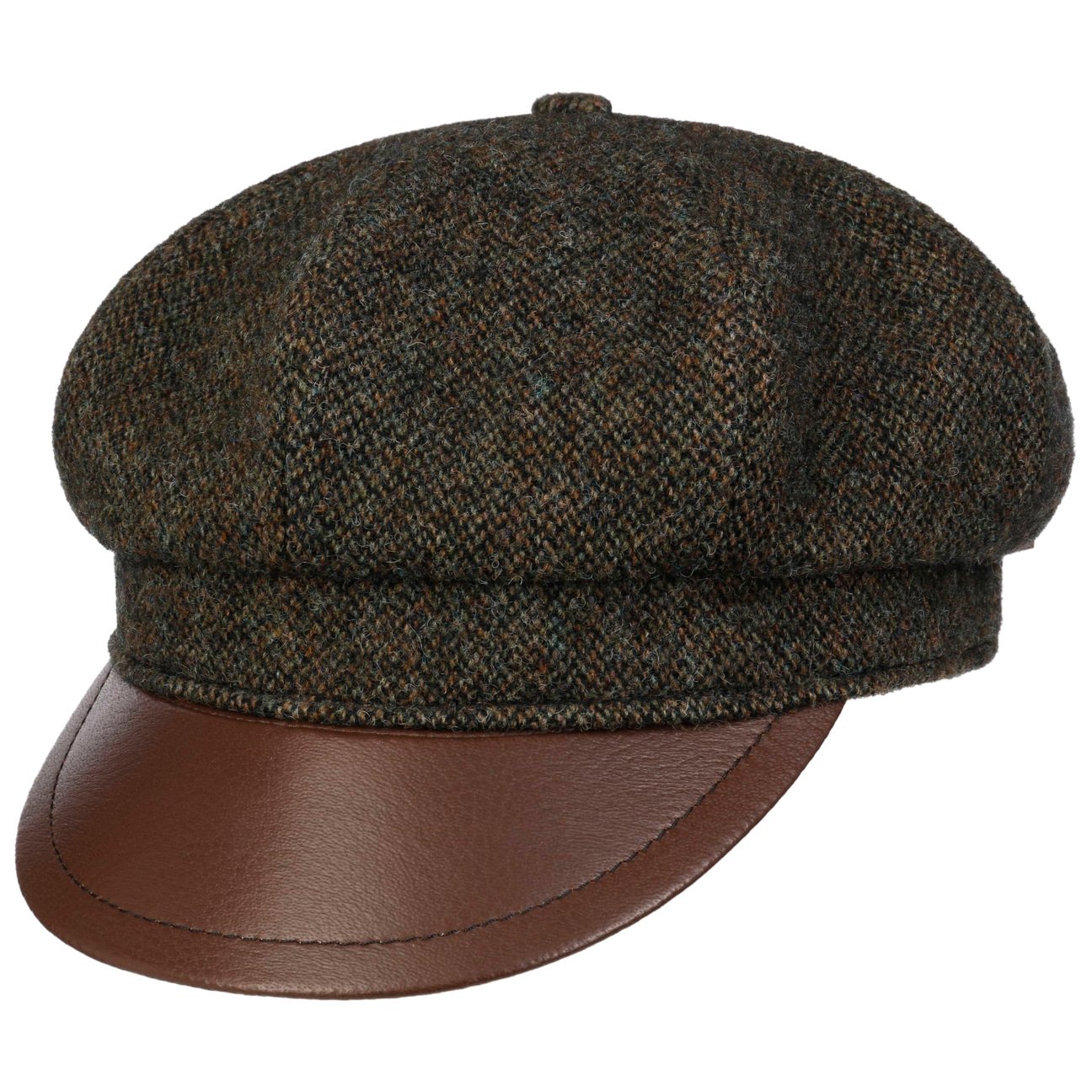 Casquette Stetson En Cuir De Mouton - Gavroche - Visière 5cm - Doublure Coton Bio