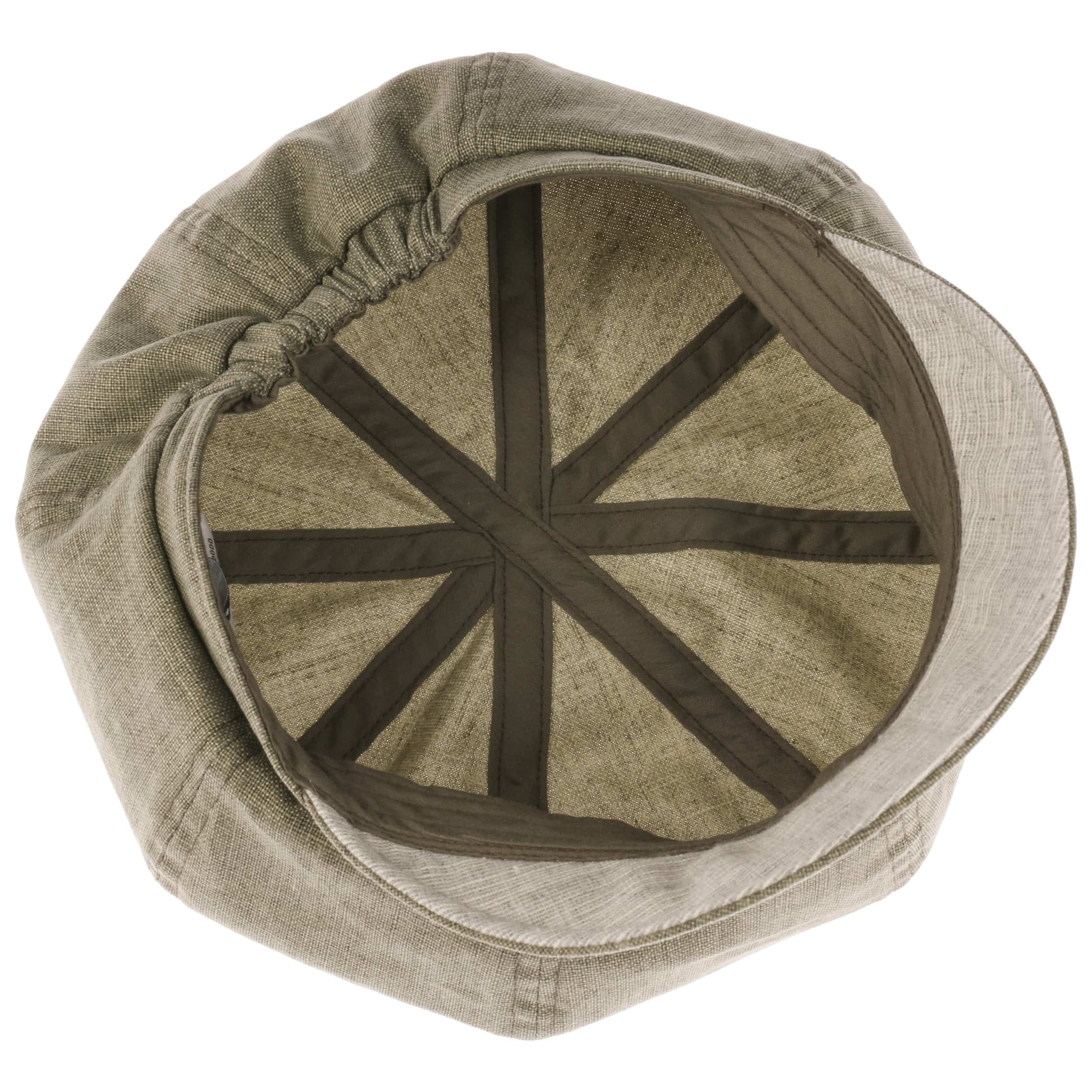 Seeberger Casquette Gavroche en Cuircasquette Baker Boy Casquette en Cuir