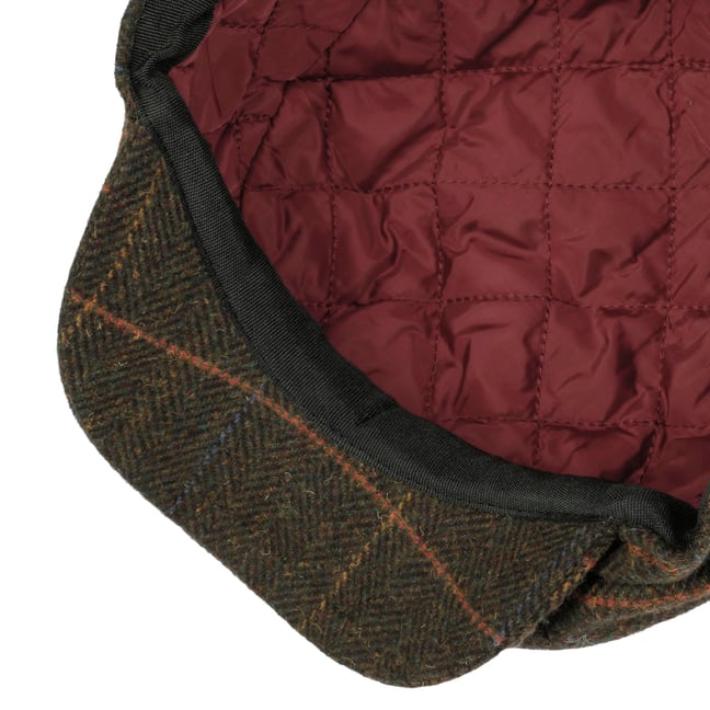 Casquette Plate Lipodo Littlehampton Pour Homme - Motif Pied-de-poule - Laine Et Polyester - Doublée Pour L'automne-hiver