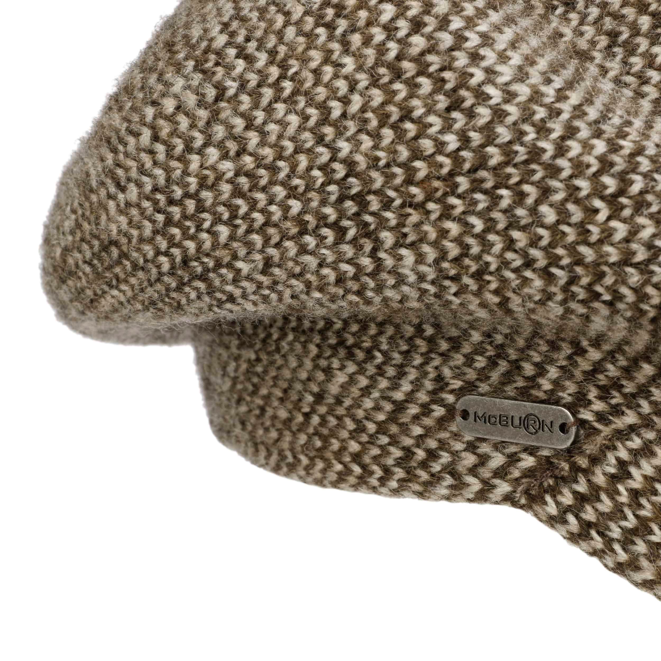 Casquette Gavroche McBURN Maghera Femme – Laine Mélangée, Made In Italy, Style Hiver Automne Élégant