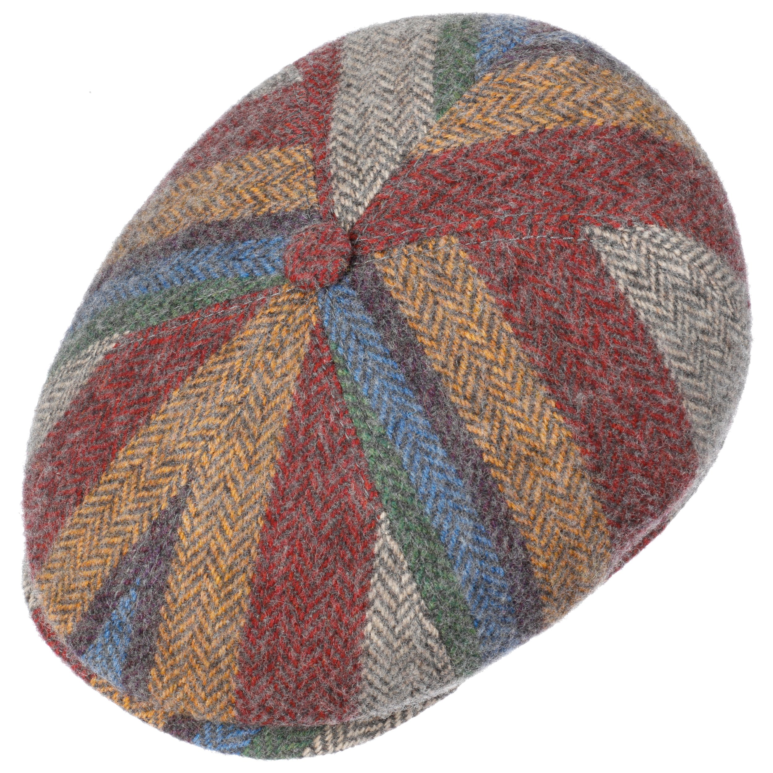 La Casquette Gavroche en Laine de Chevron Marron