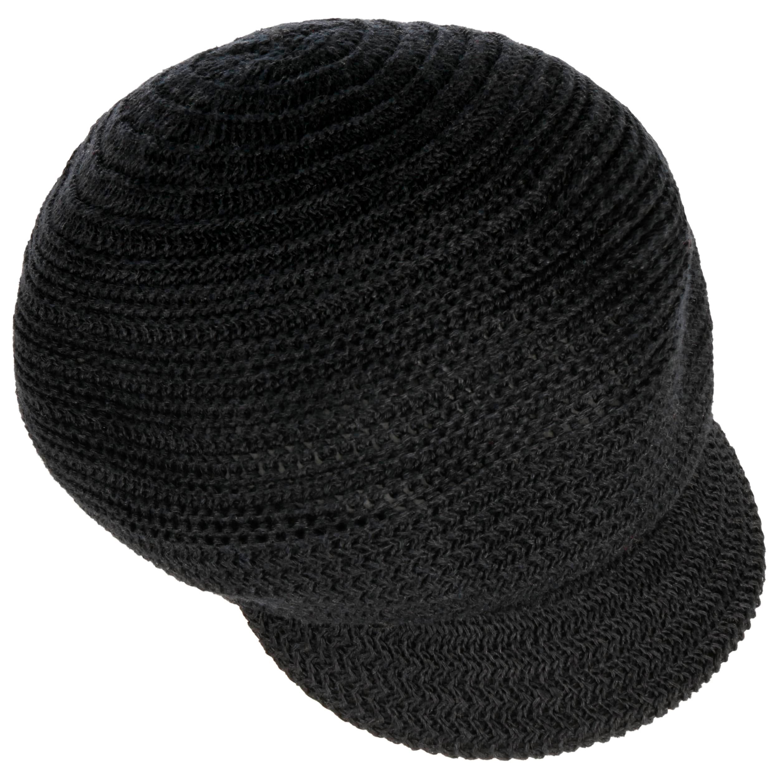 Casquette Gavroche Seeberger - Style Vintage Années 50 - 100% Coton - Taille Unique 56-60 Cm - Noir